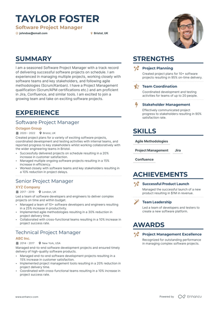 5 Software Project Manager Resume Examples & Guide for 2023