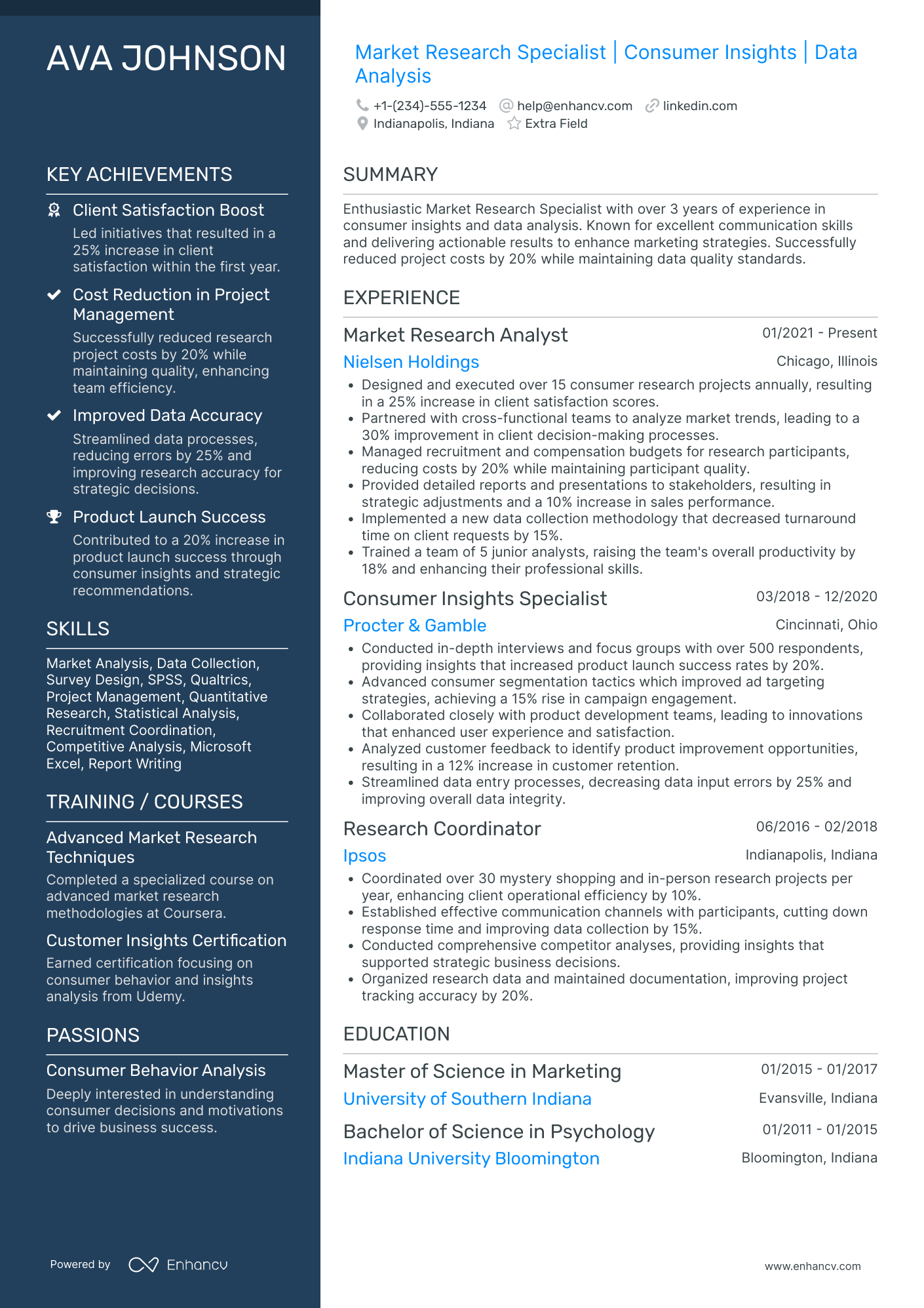 Entry Level Marketing Associate Resume Example