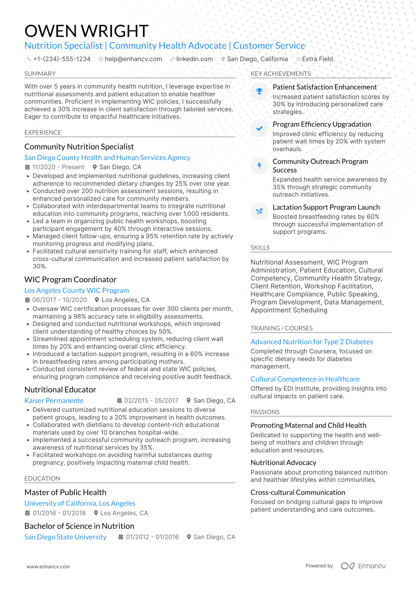 CPA Partner Resume Example