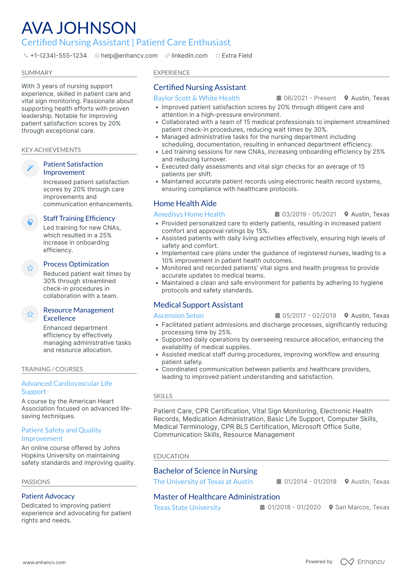 Nursing Student Research Assistant Resume Example