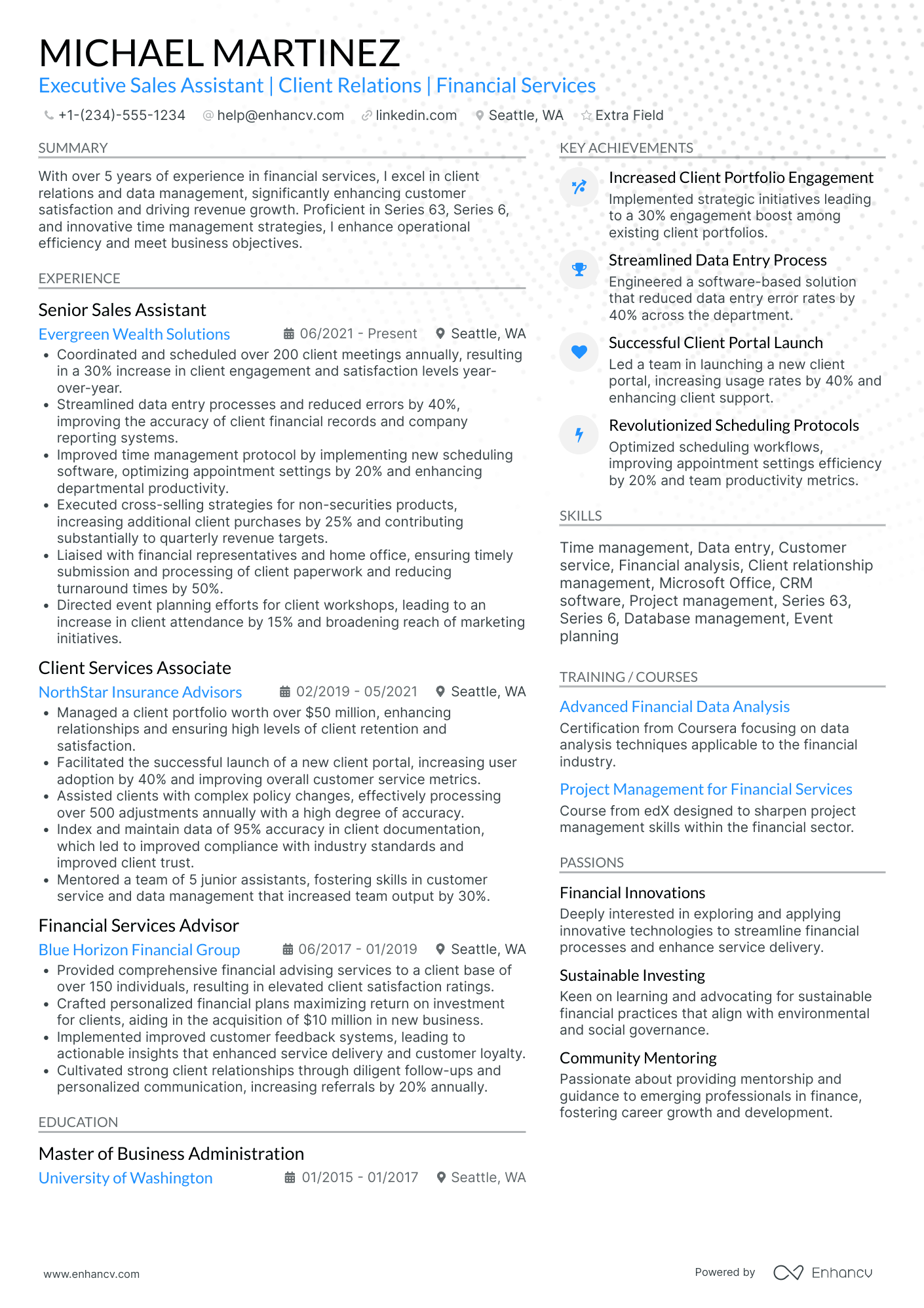 Executive Reservation Sales Agent Resume Example