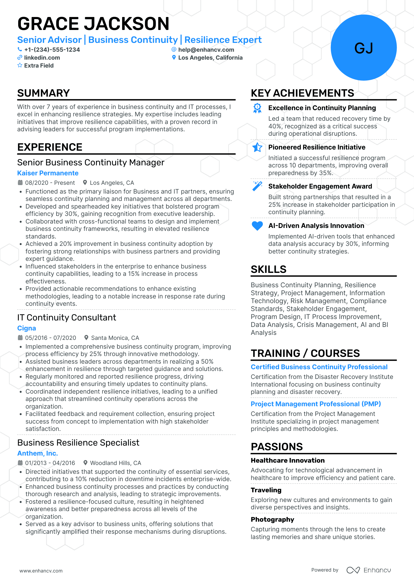 Collections Advisor Resume Example