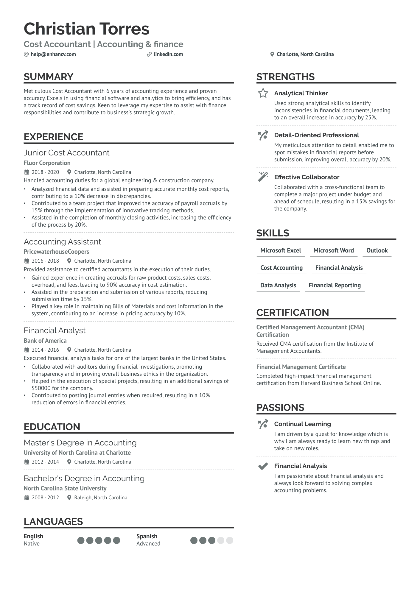 32 Accountant Resume Examples & Guide for 2024