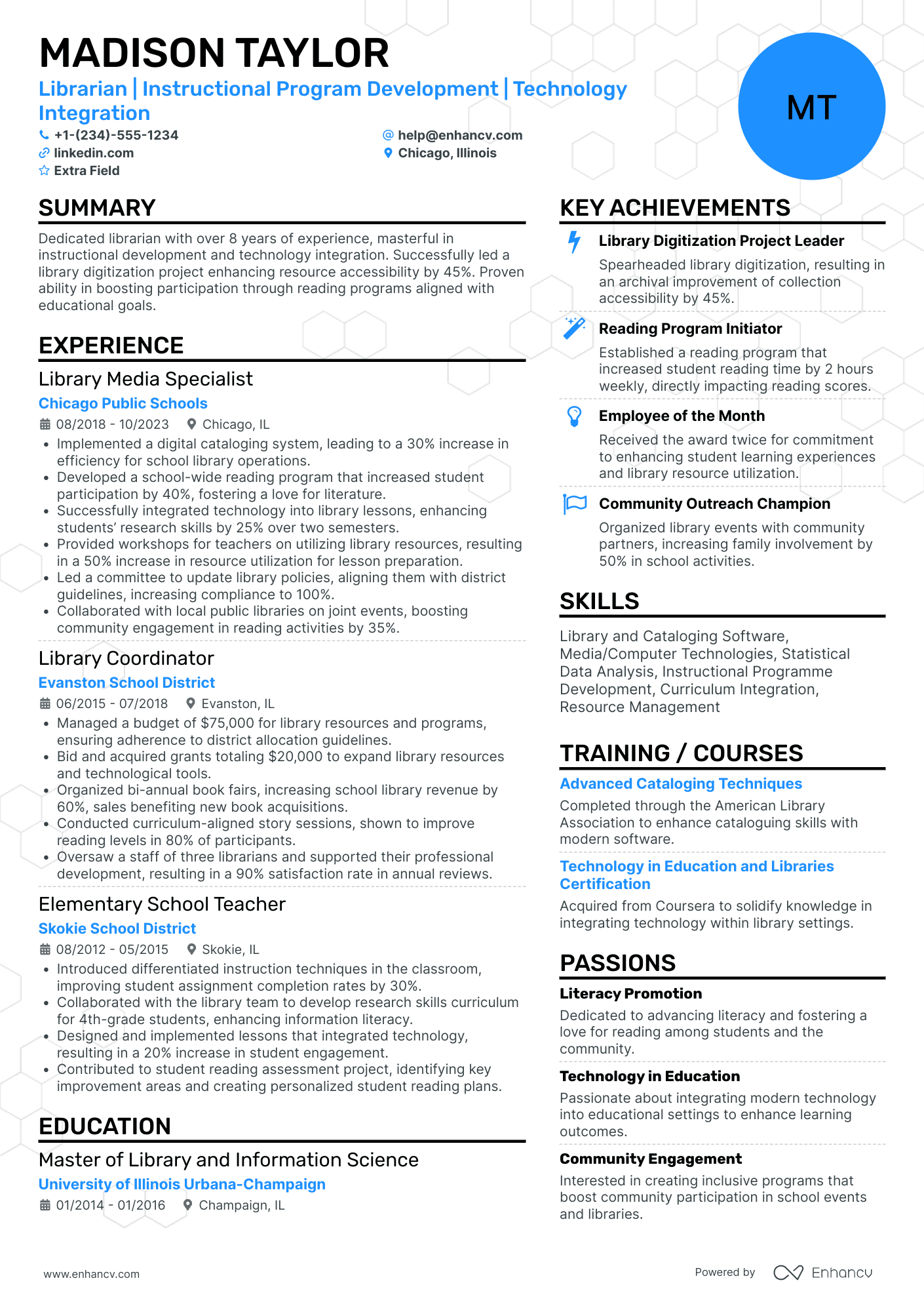 Archival Librarian Resume Example