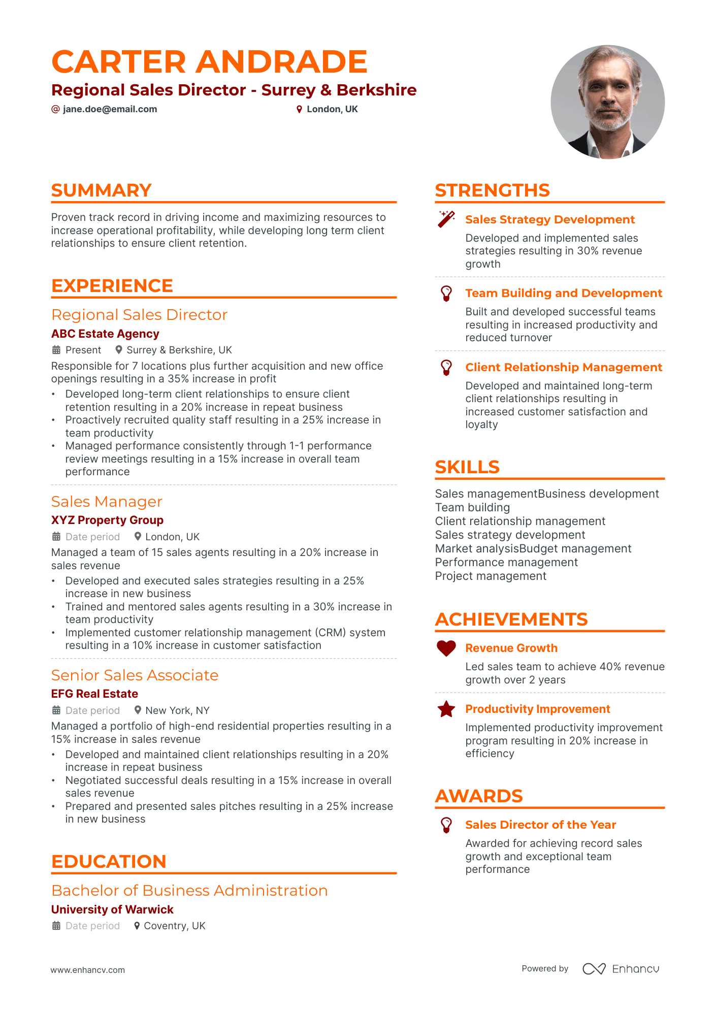 3 Sales Director Resume Examples & Guide for 2024