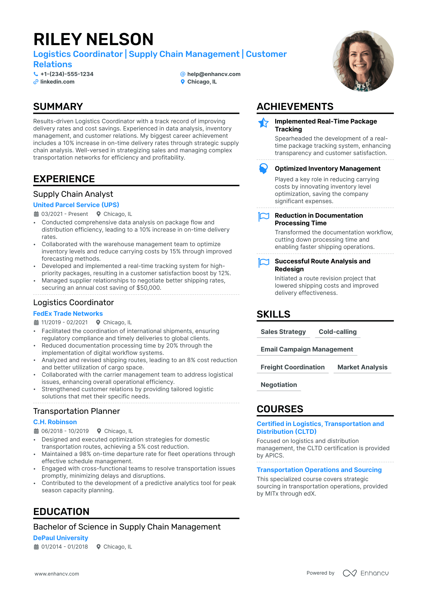 Customer Sales Representative Resume Example