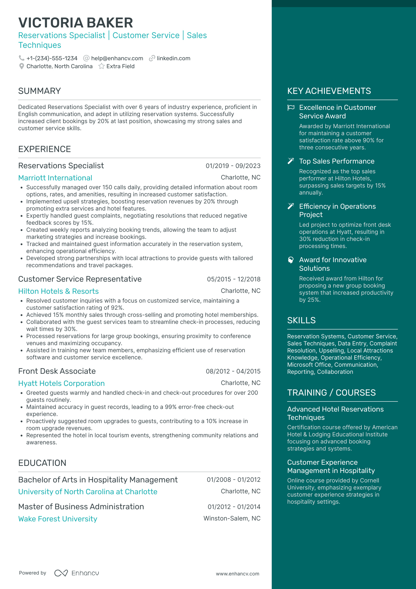 Airline Reservation Sales Agent Resume Example