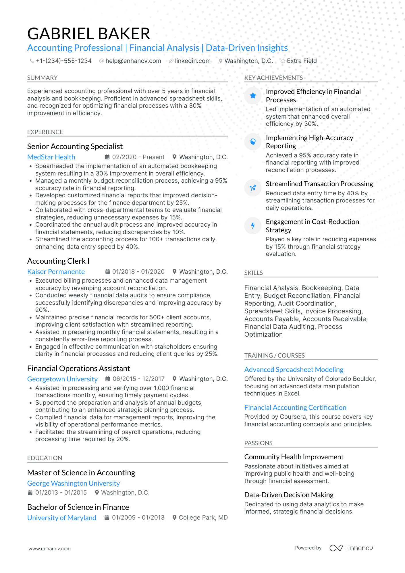 Accounts Clerk Trainee Resume Example