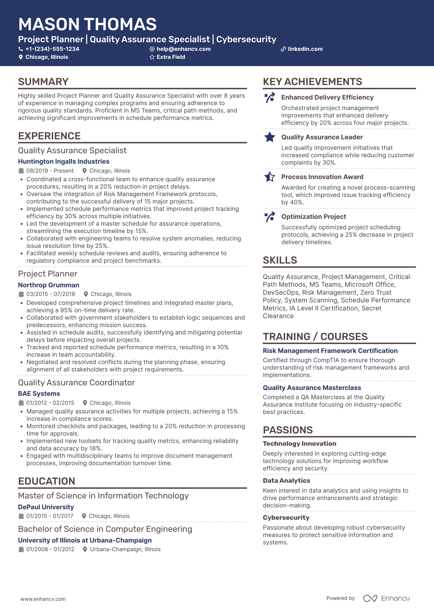 Escape Room Quality Assurance Specialist Resume Example