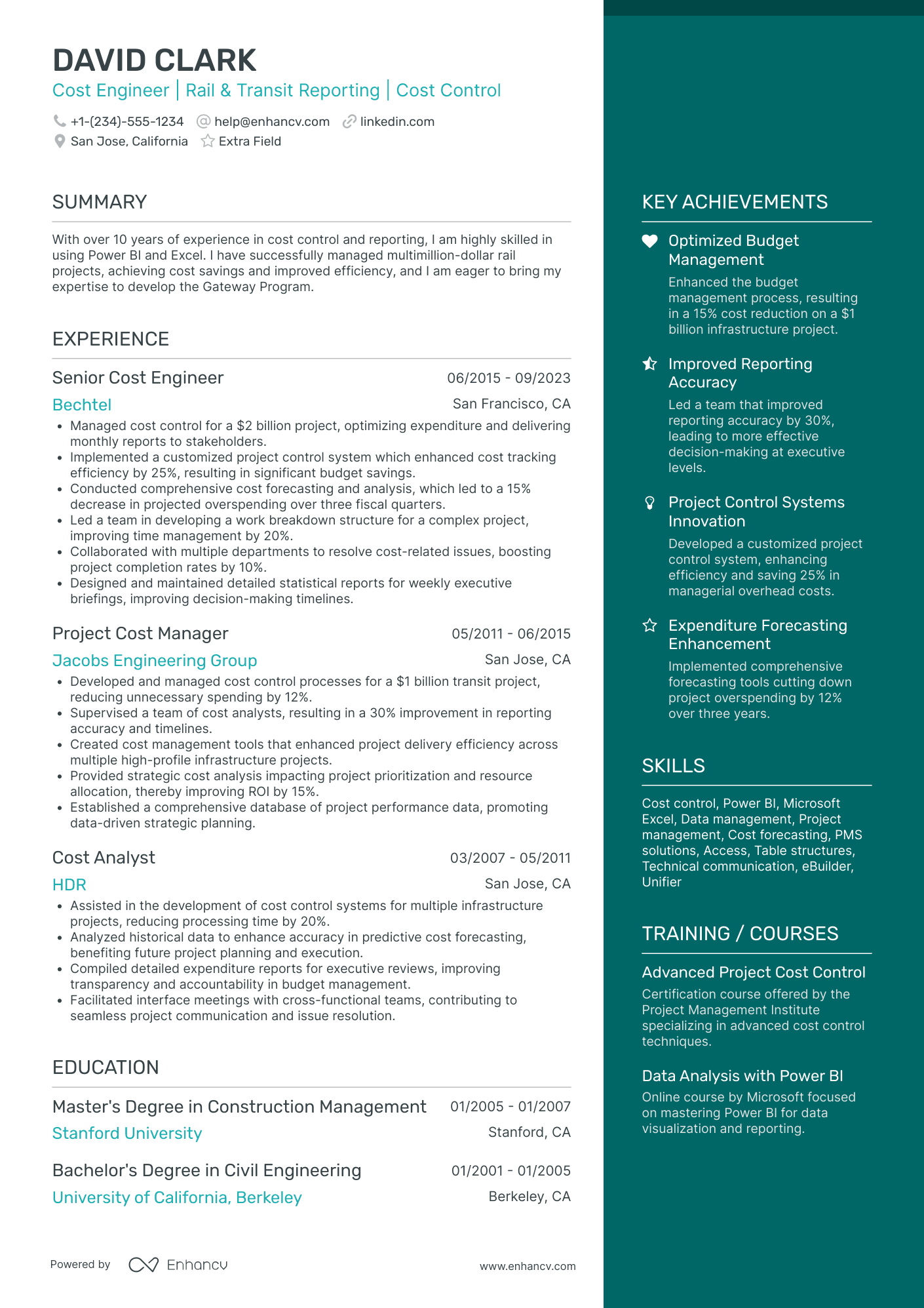 Rail Systems Engineer Resume Example