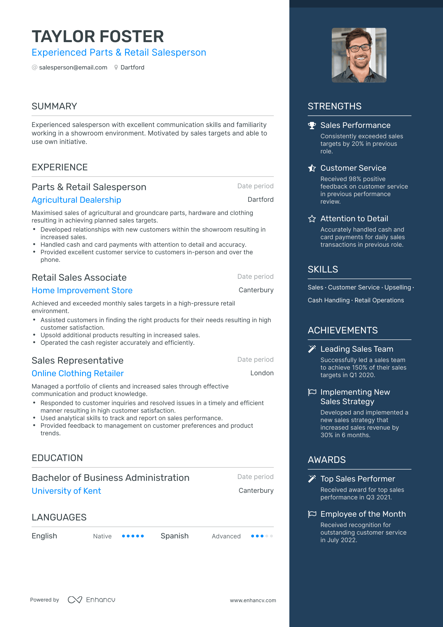 21 Retail Resume Examples & Guide for 2023