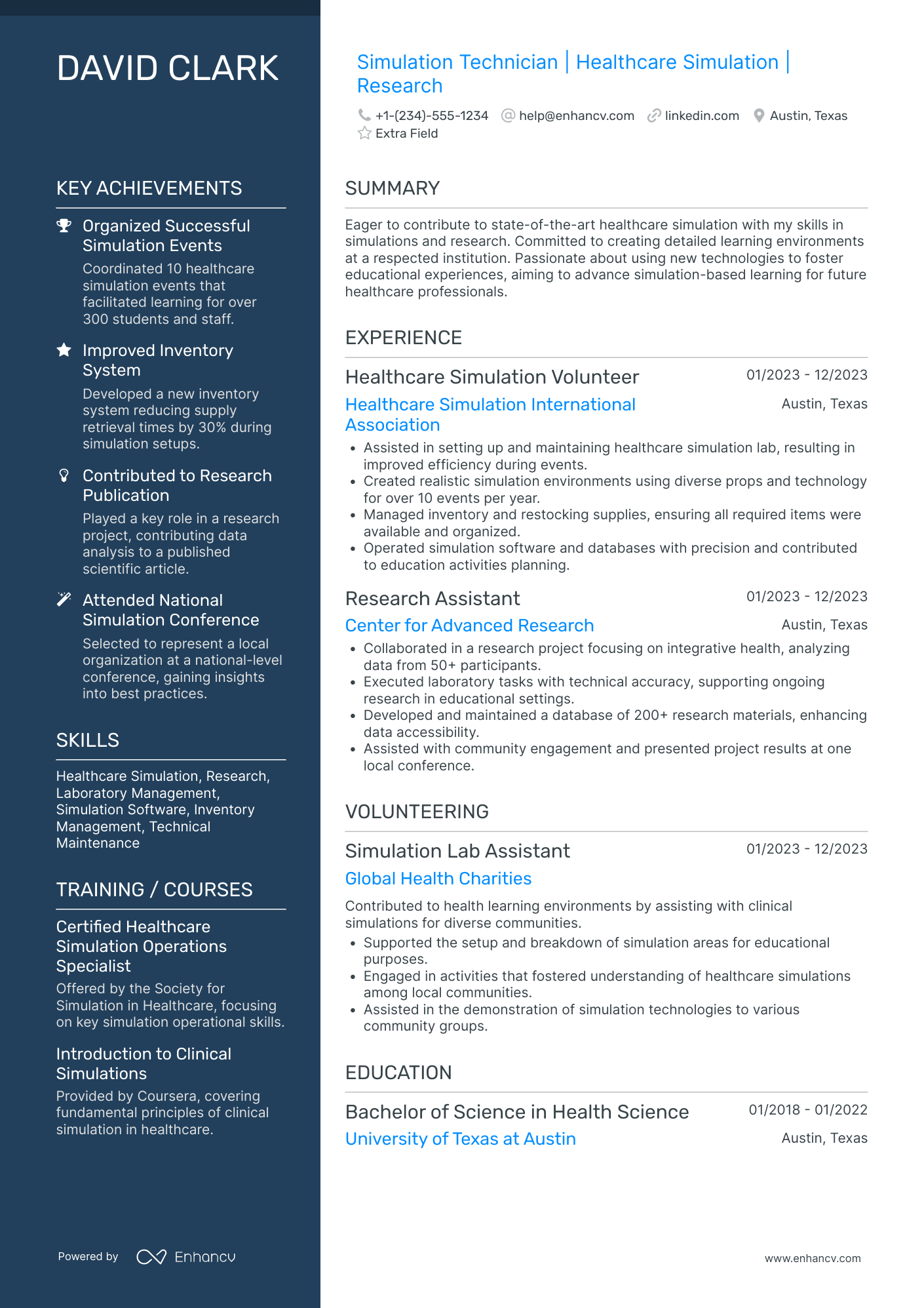 Nursing Student Full Time Position Resume Example