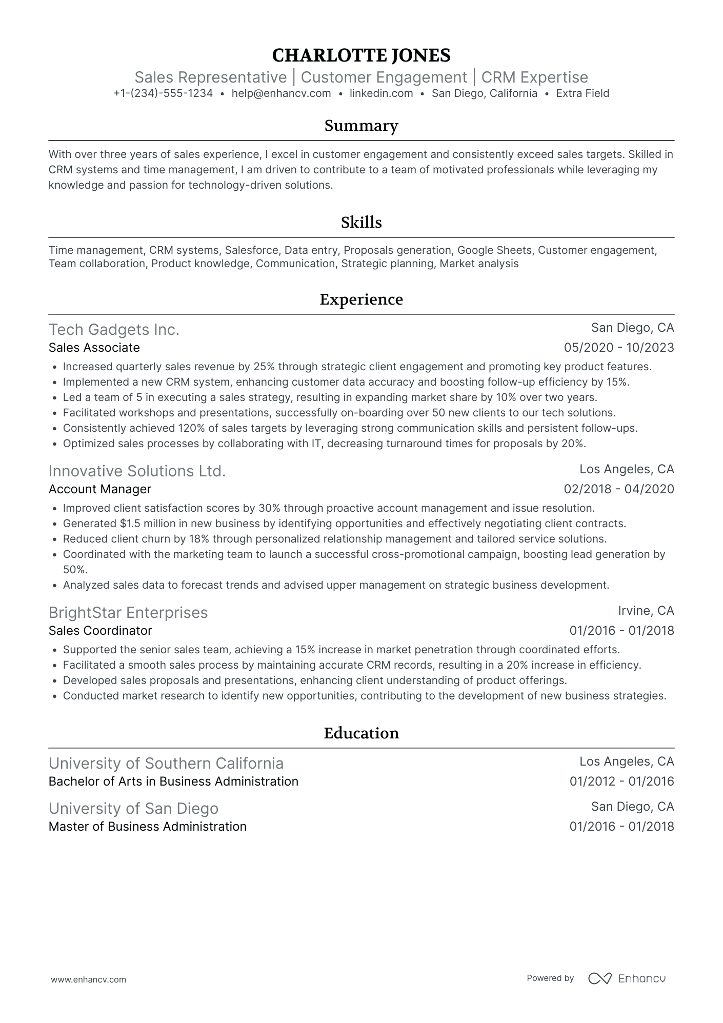 Entry Level Insurance Sales Representative Resume Example