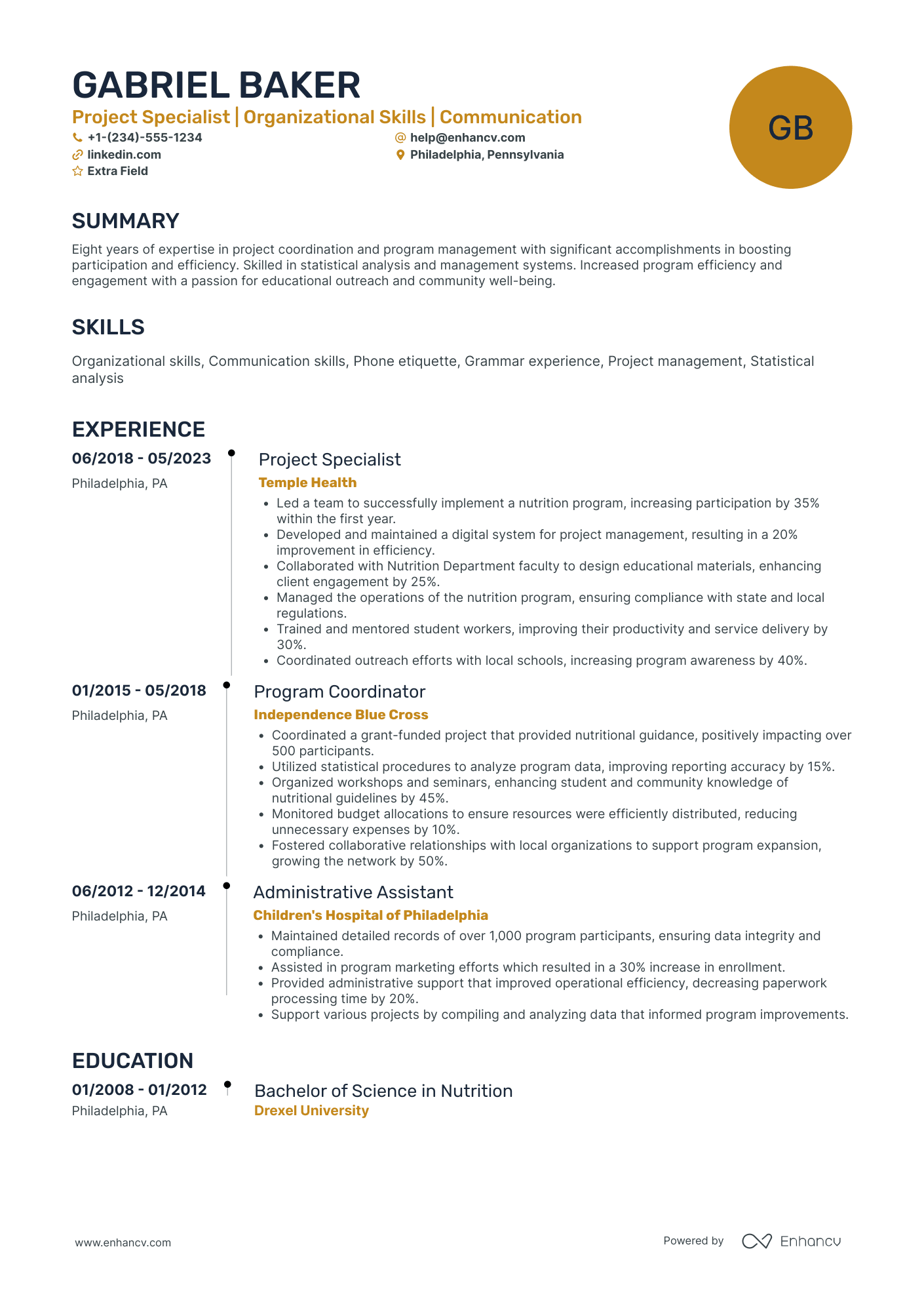 New Teacher Training Specialist Resume Example