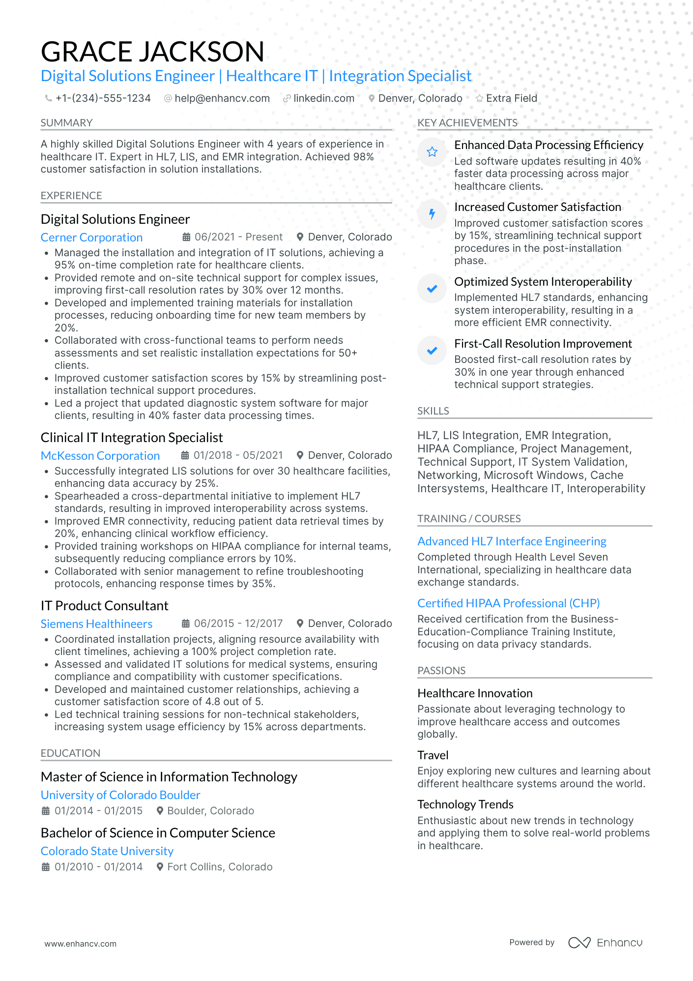 Remote Audio Engineer Resume Example