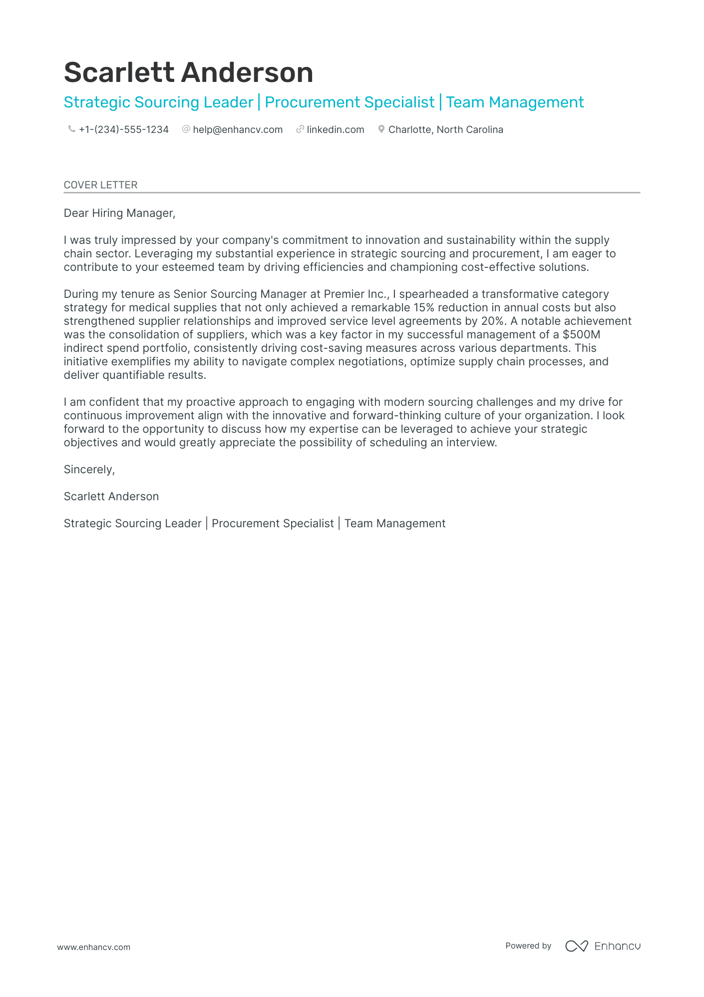 5 Professional General Manager Cover Letter Examples and Template for