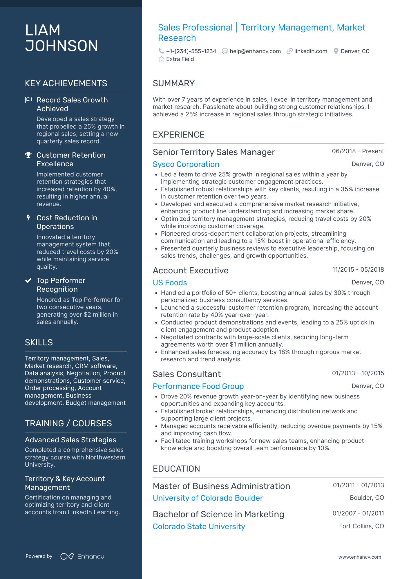 Outside Sales Associate Resume Example