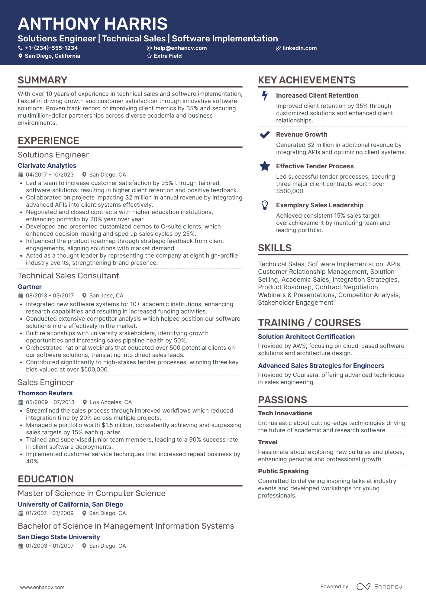 International Sales Consultant Resume Example