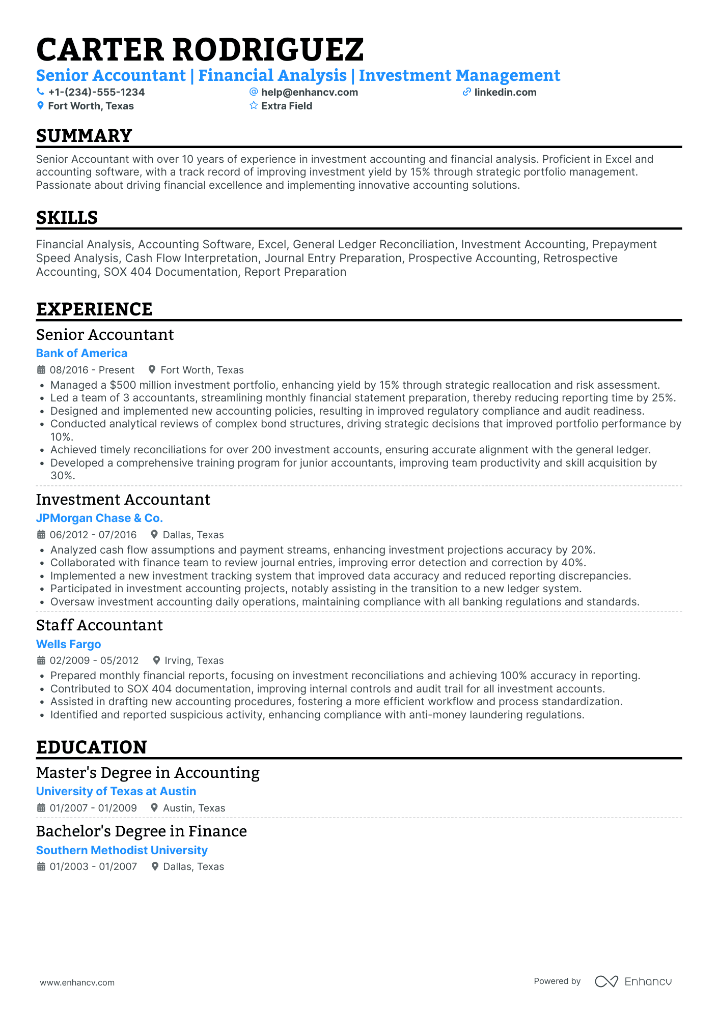 Accounts Clerk Analyst Resume Example