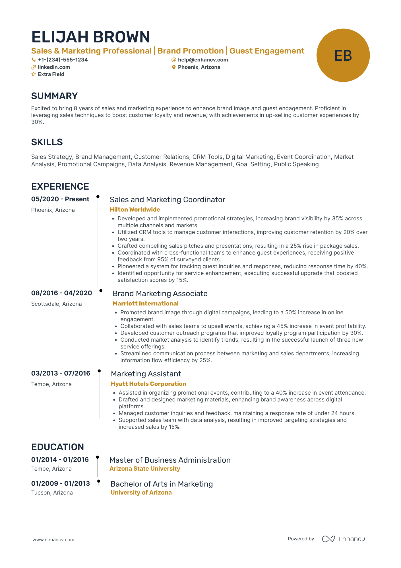 Retail Marketing Coordinator Resume Example