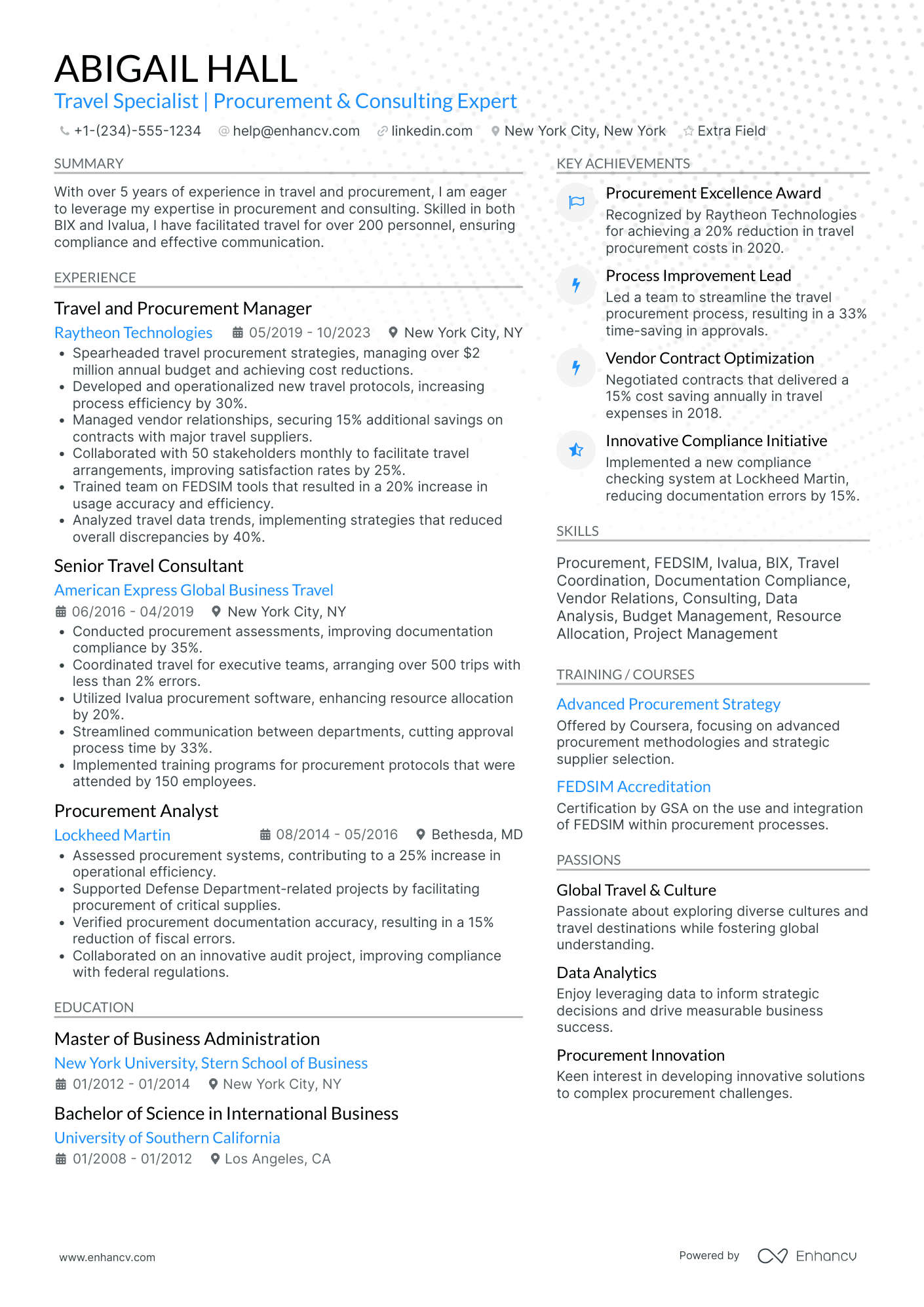 Travel Consultant Specialist Resume Example