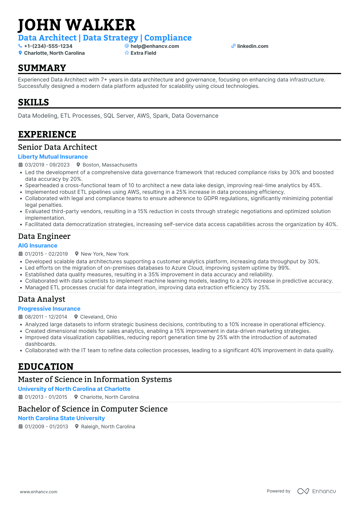 MongoDB Solutions Architect Resume Example