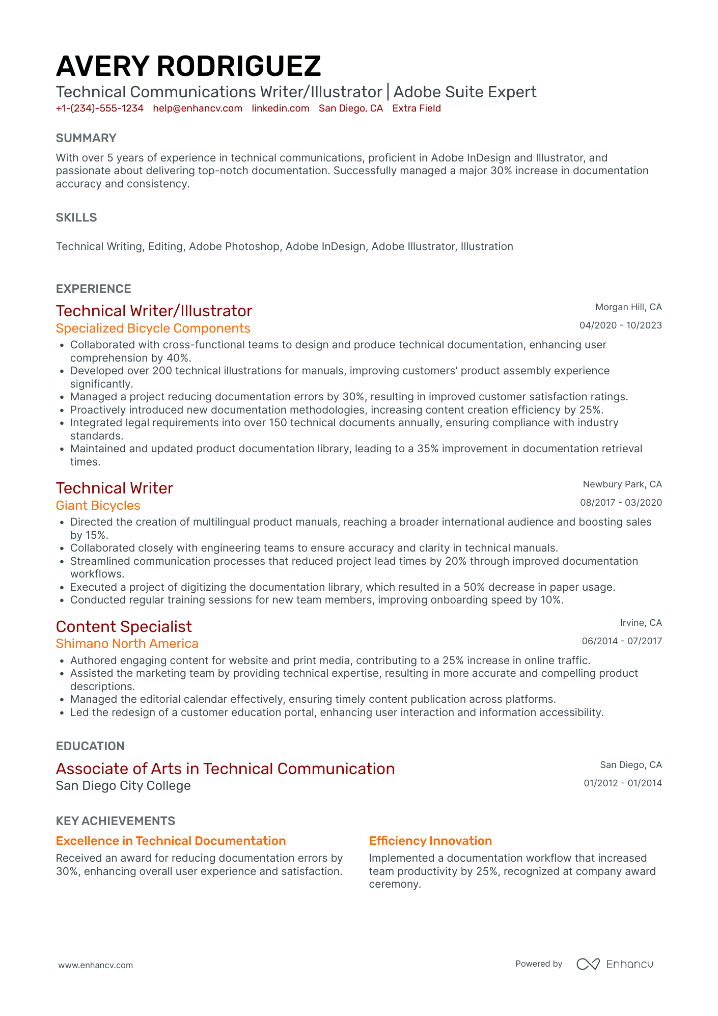 Mid Level Illustrator Resume Example