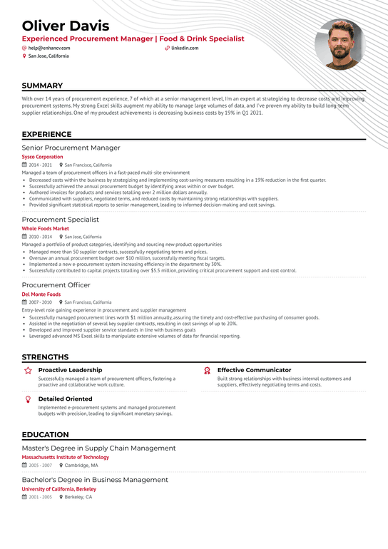 Catering Owner Resume Example