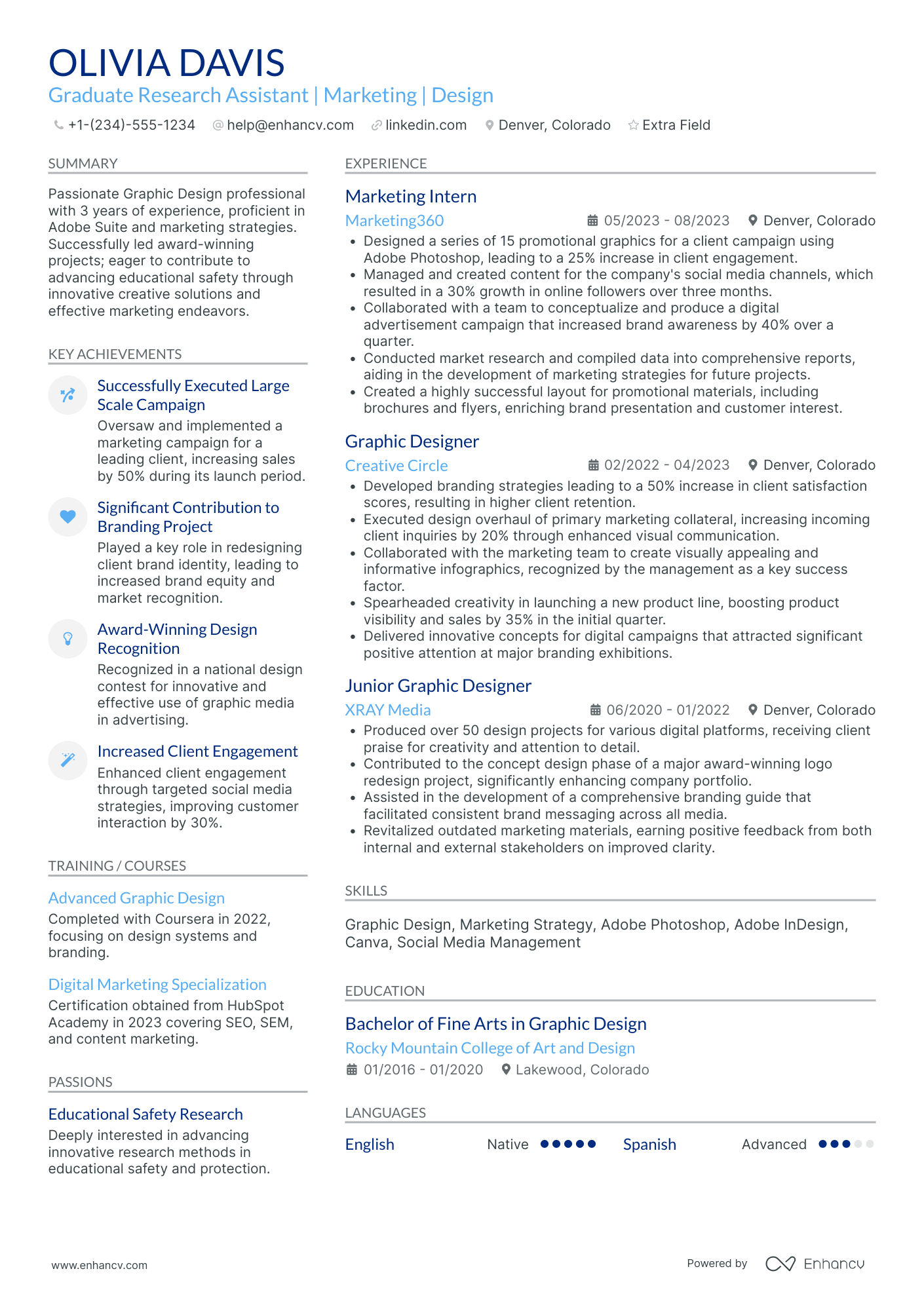 Marketing Research Assistant Resume Example