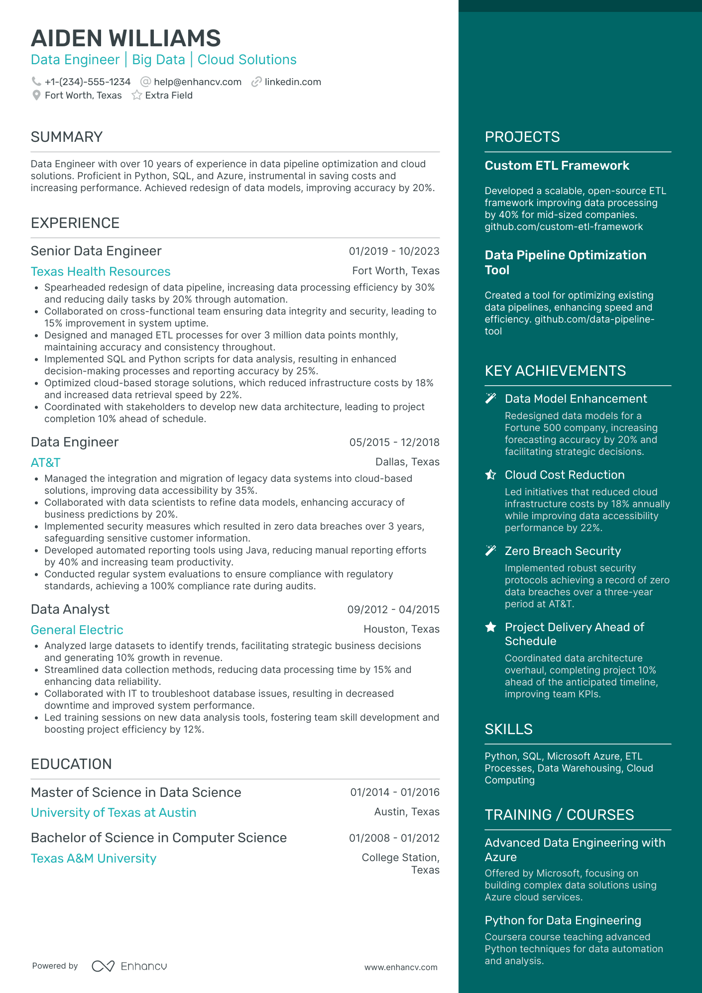 MongoDB Systems Engineer Resume Example