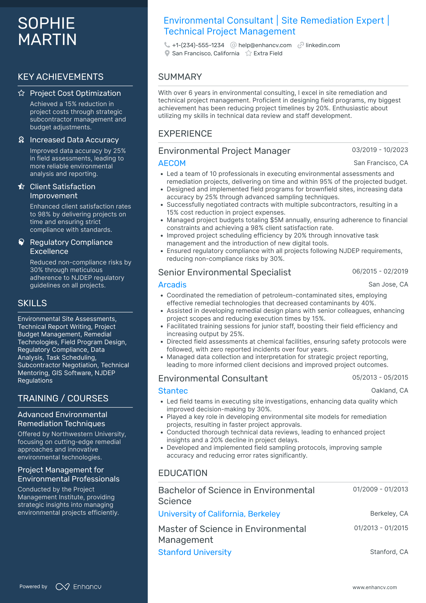 Aerospace Project Engineer Resume Example