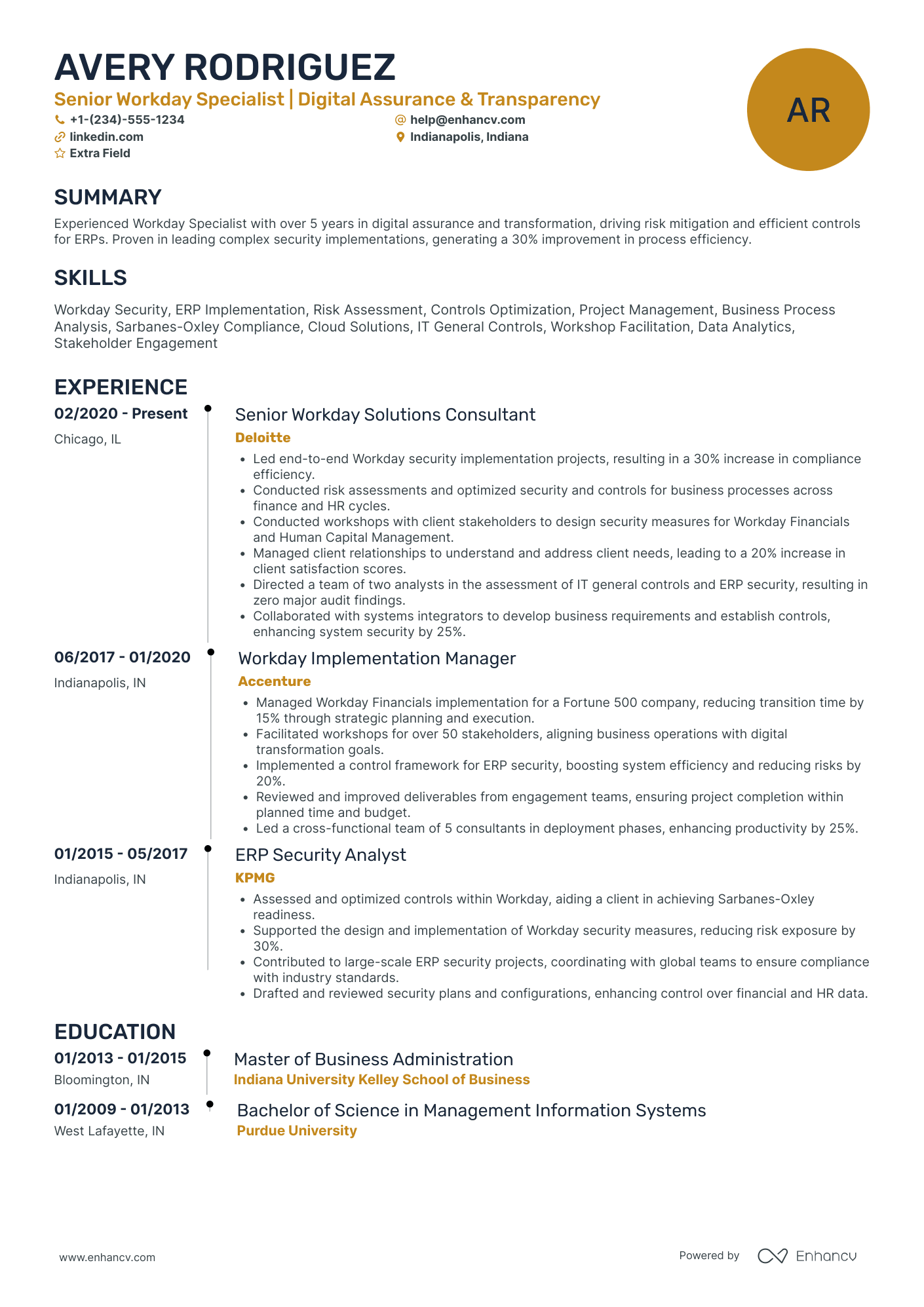 PwC Entry Level Assurance Associate Resume Example