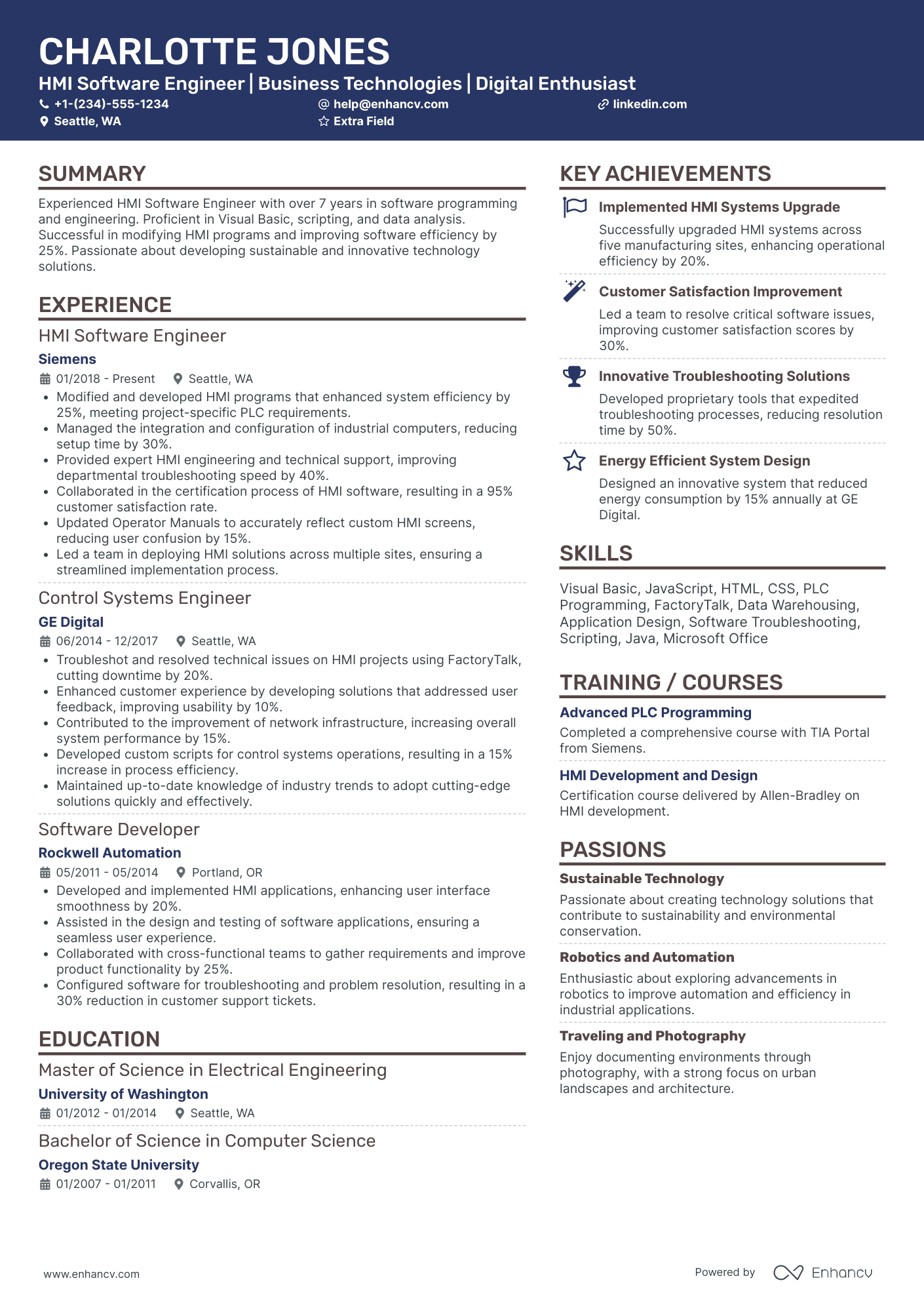 Work from Home Software Developer Resume Example