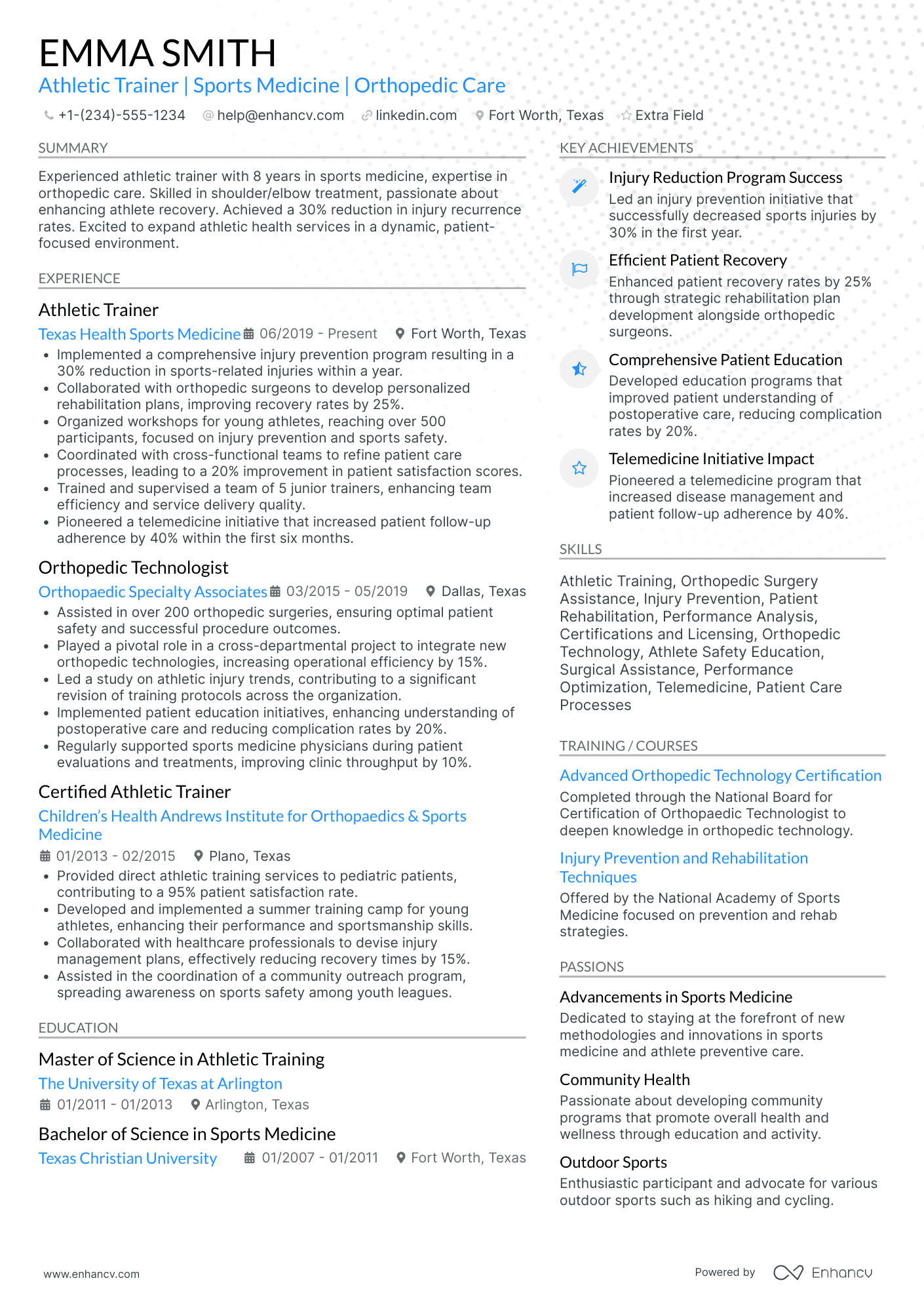 Hospital Volunteer Trainer Resume Example