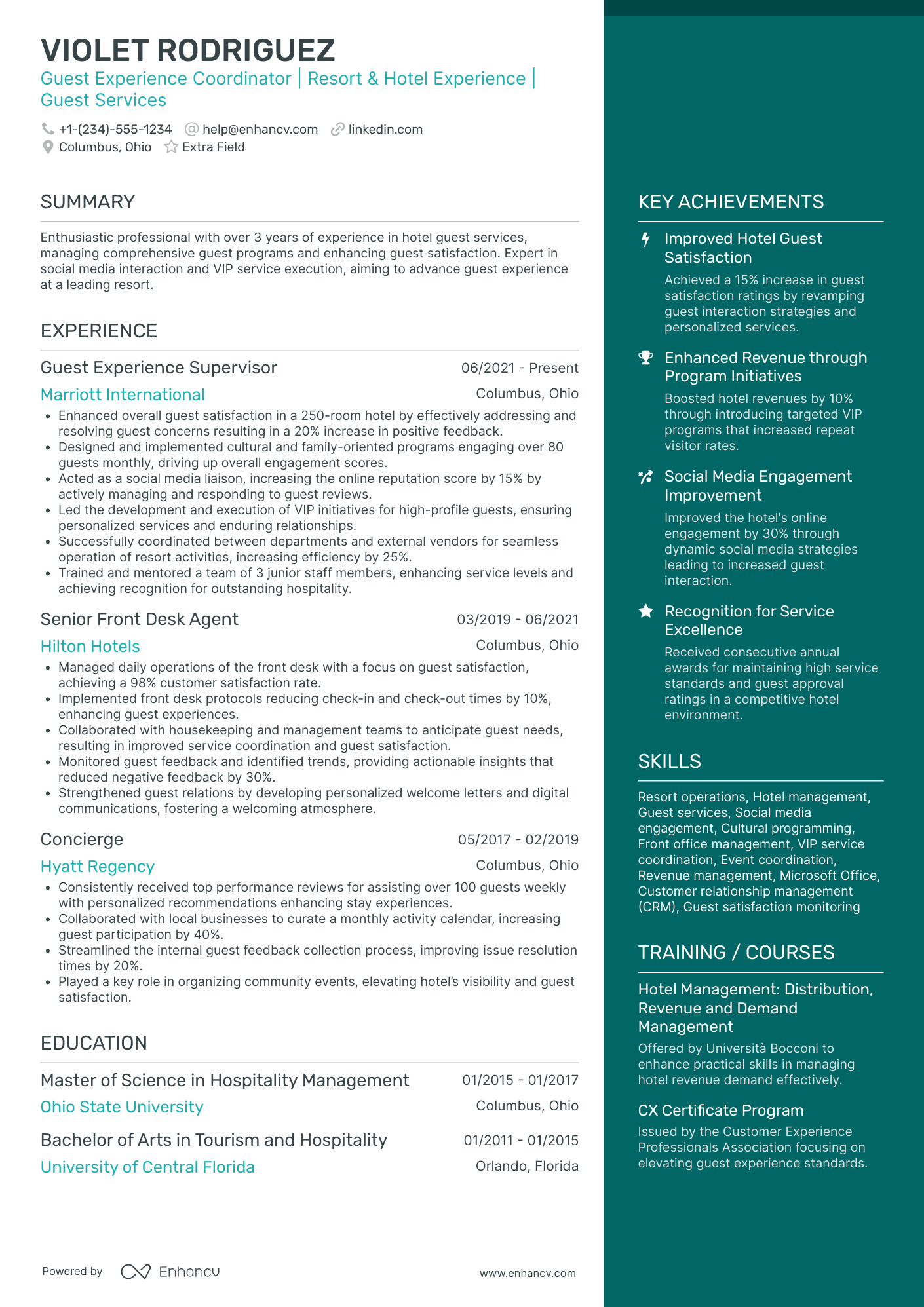 Brand Ambassador Coordinator Resume Example