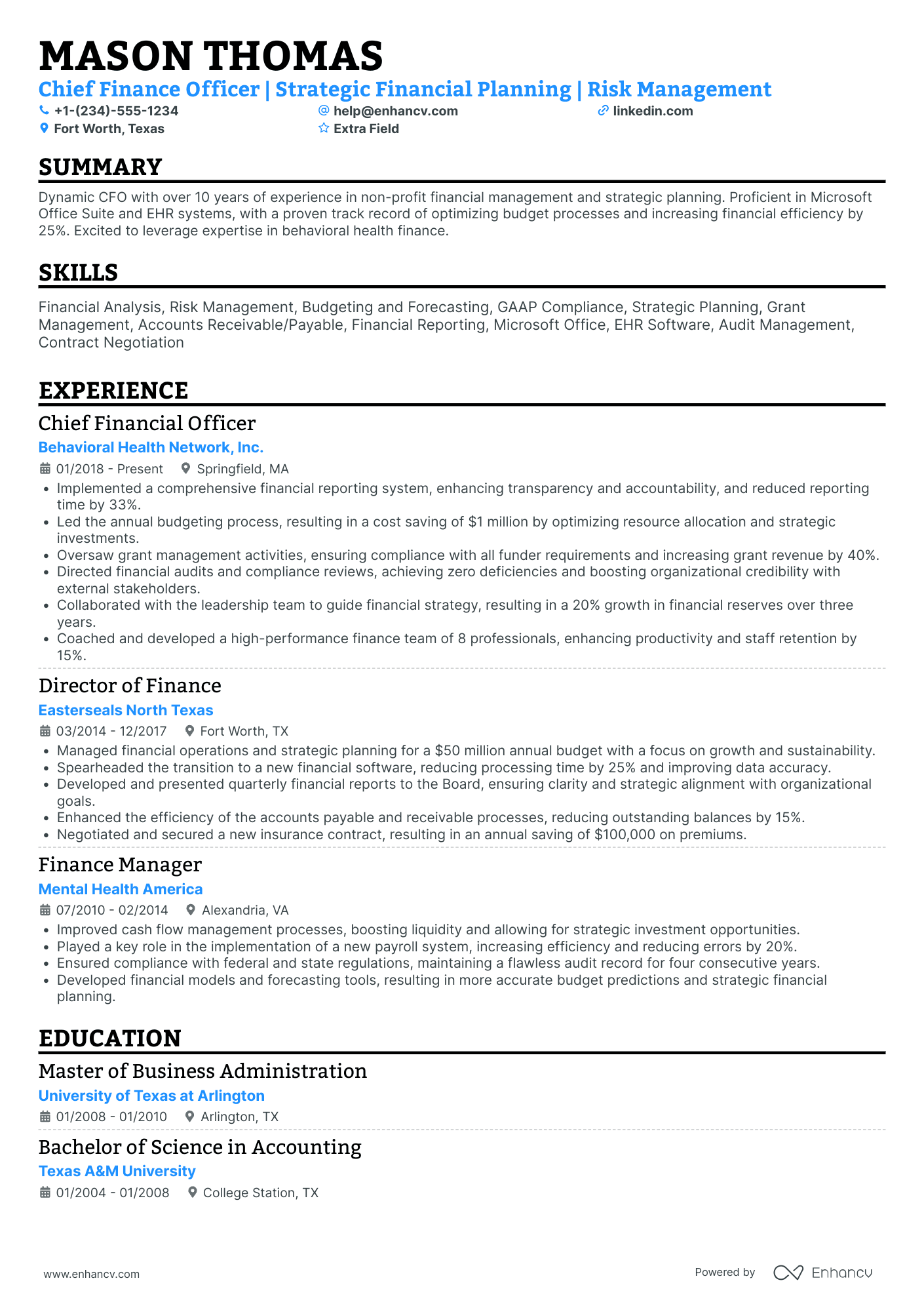 Chief Accounts Payable Officer Resume Example