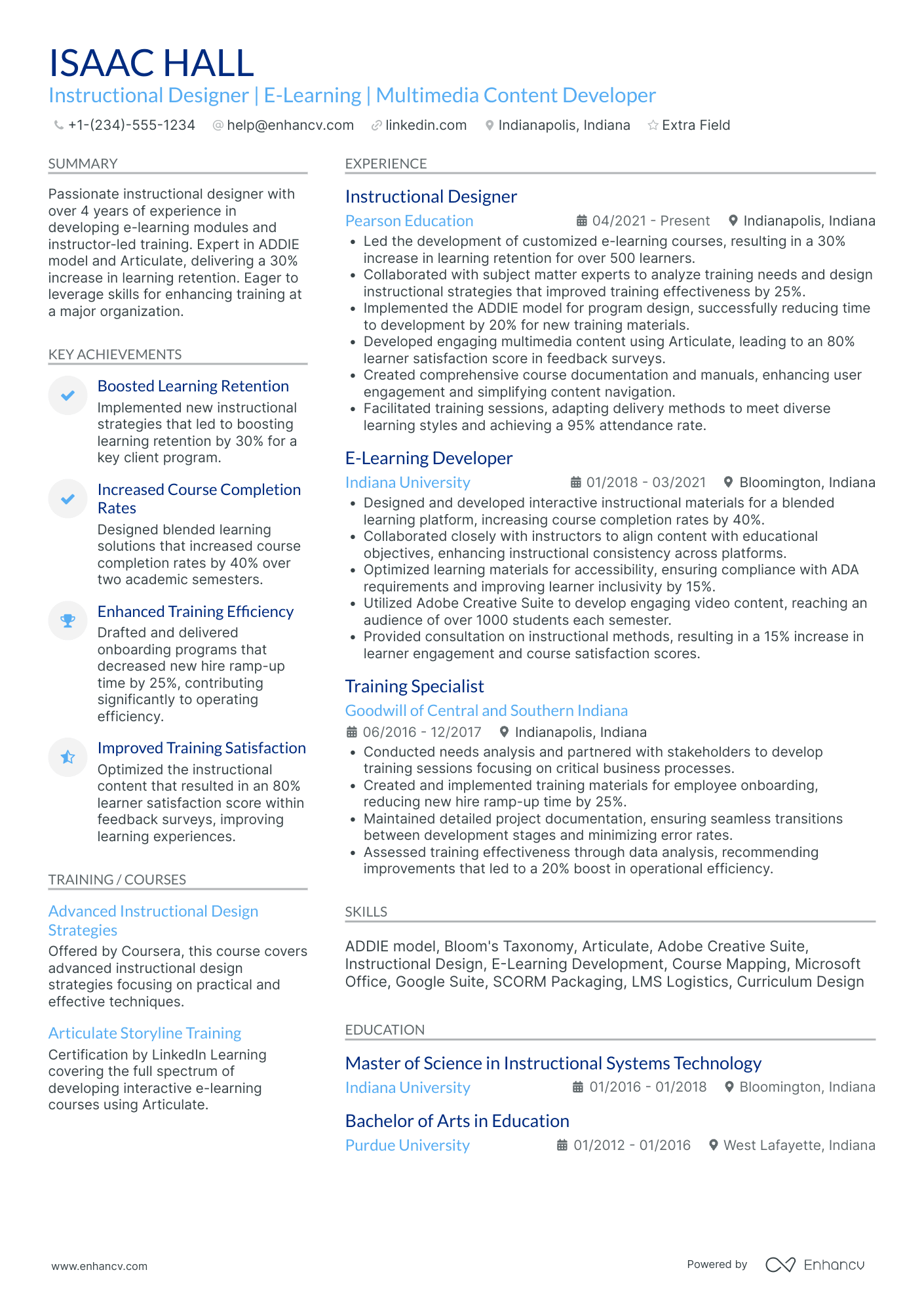 Product Design Consultant Resume Example