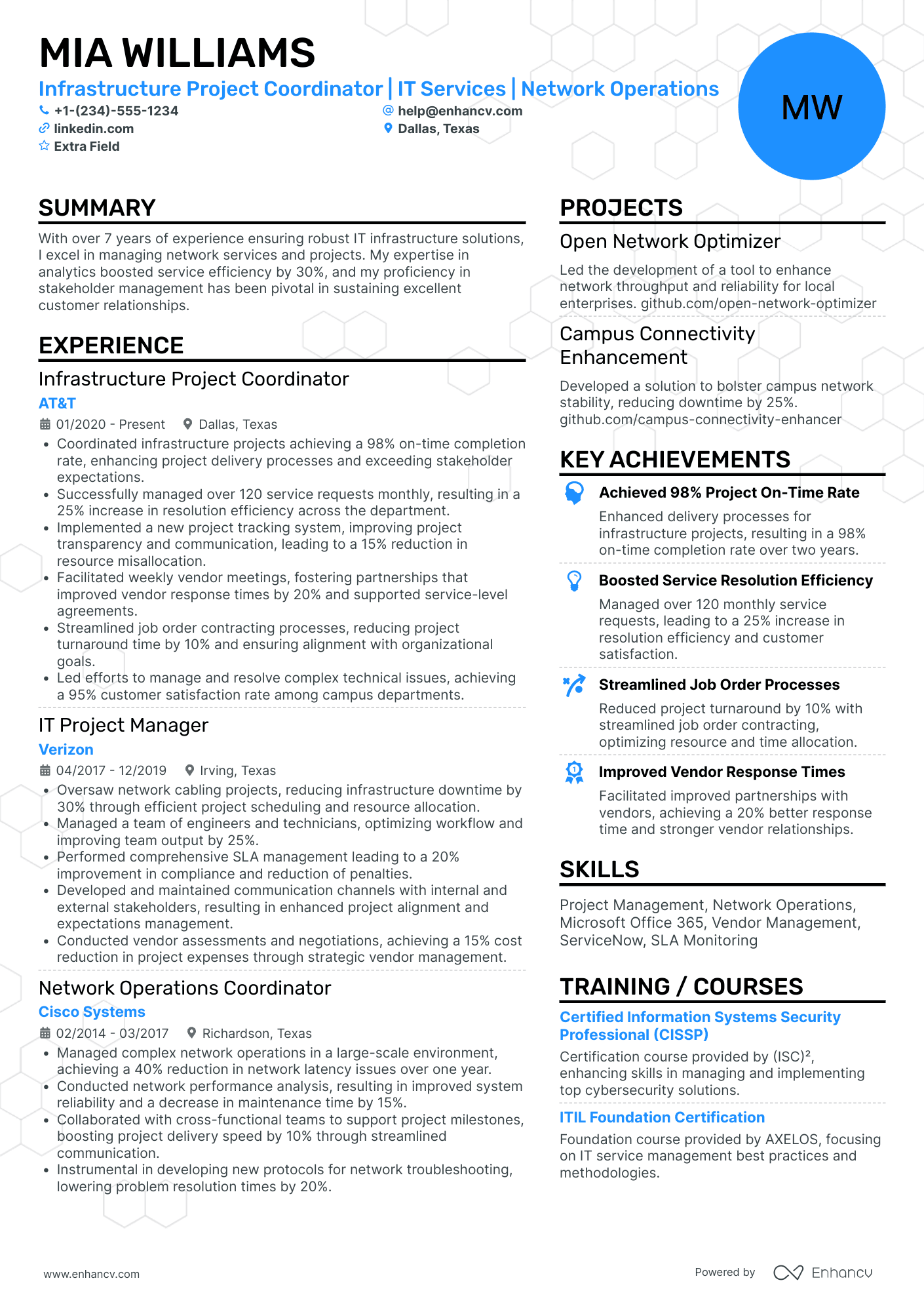 Microsoft Project Coordinator Resume Example