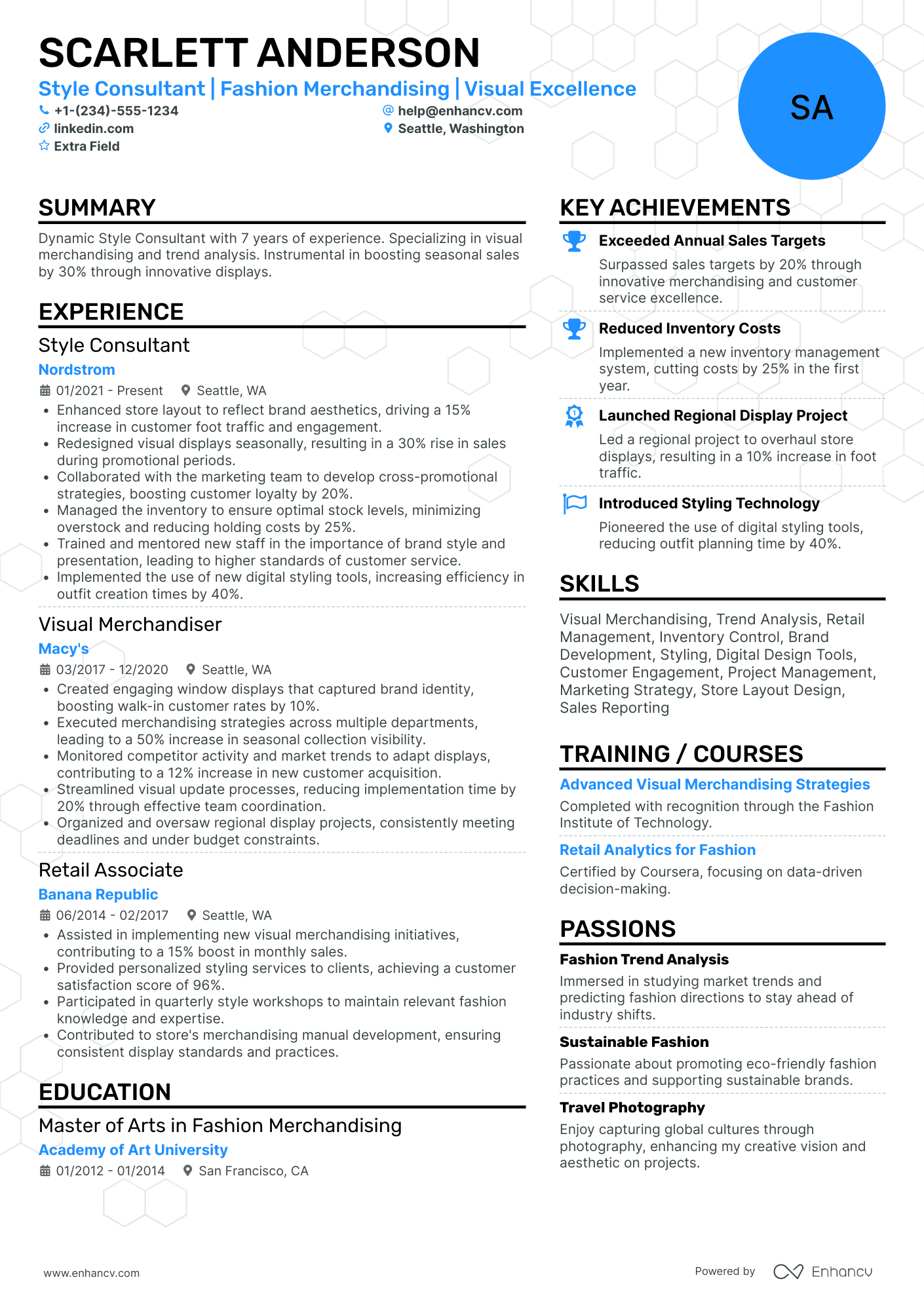 Target Style Consultant Resume Example