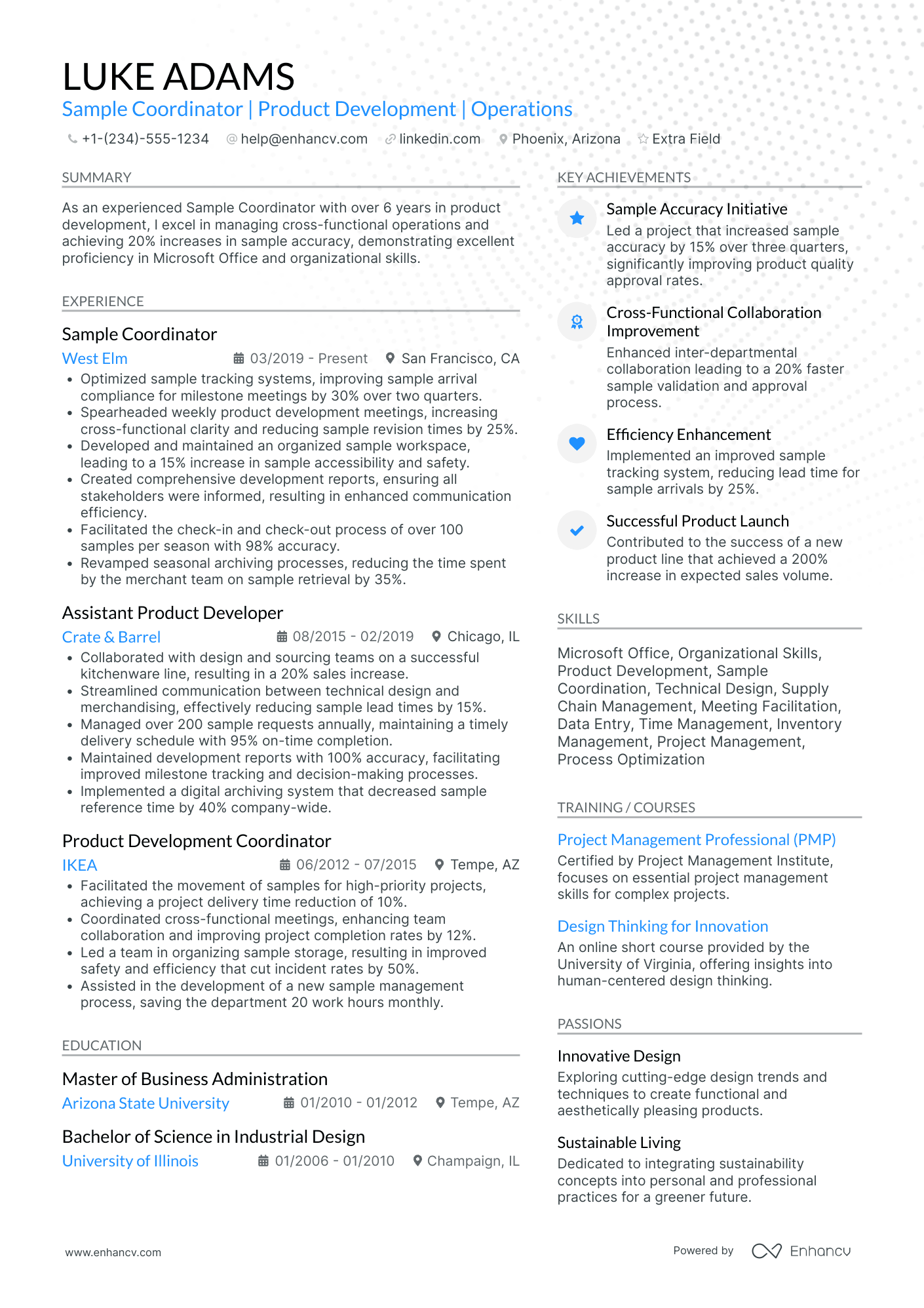 Fashion Stylist Coordinator Resume Example