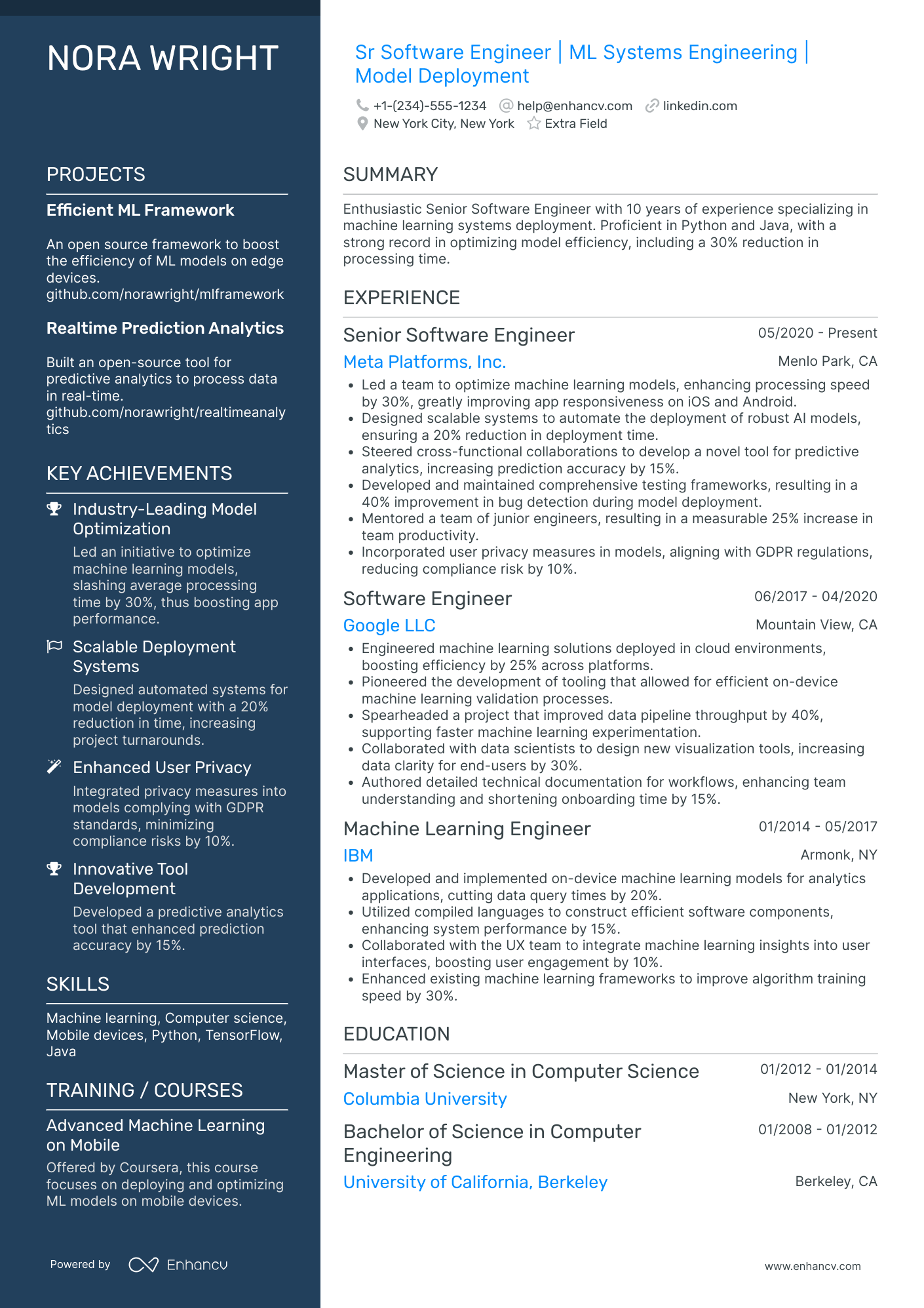 Senior Apple Systems Engineer Resume Example