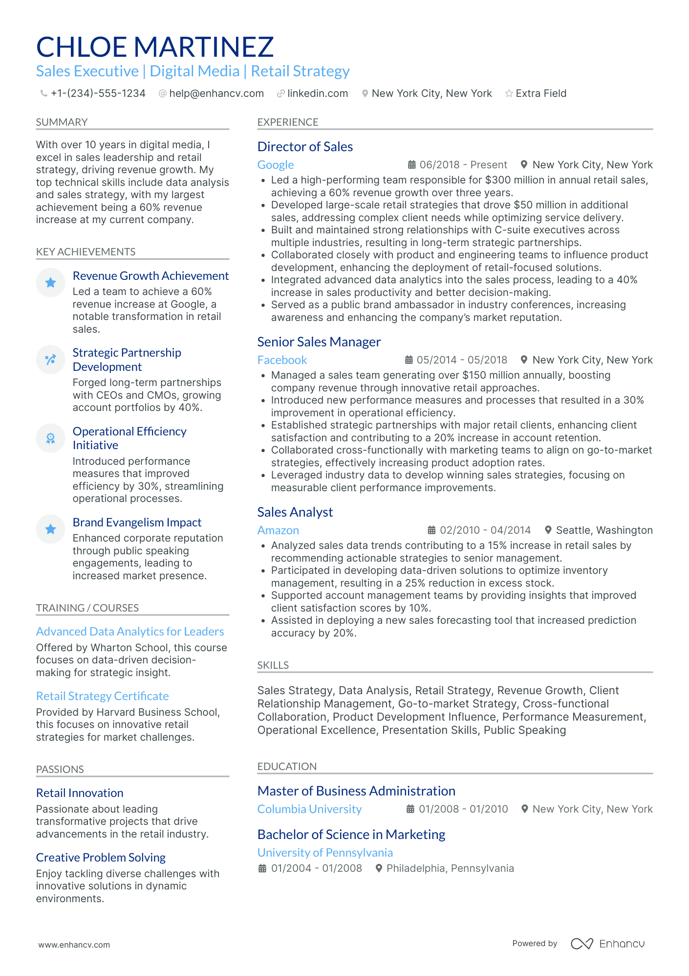 Senior Fashion Stylist Resume Example