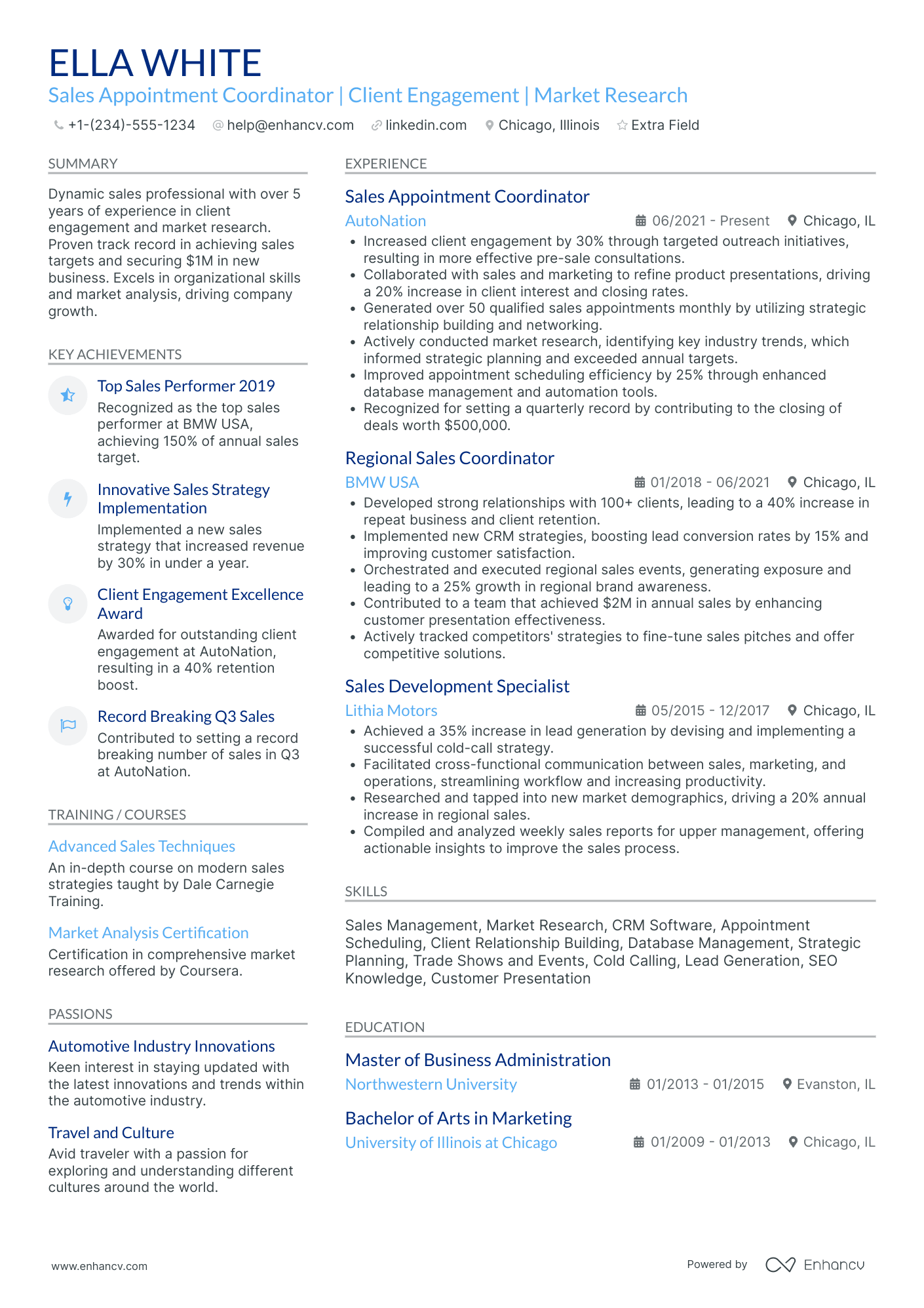 Sales Coordinator   Automotive Industry Resume Example