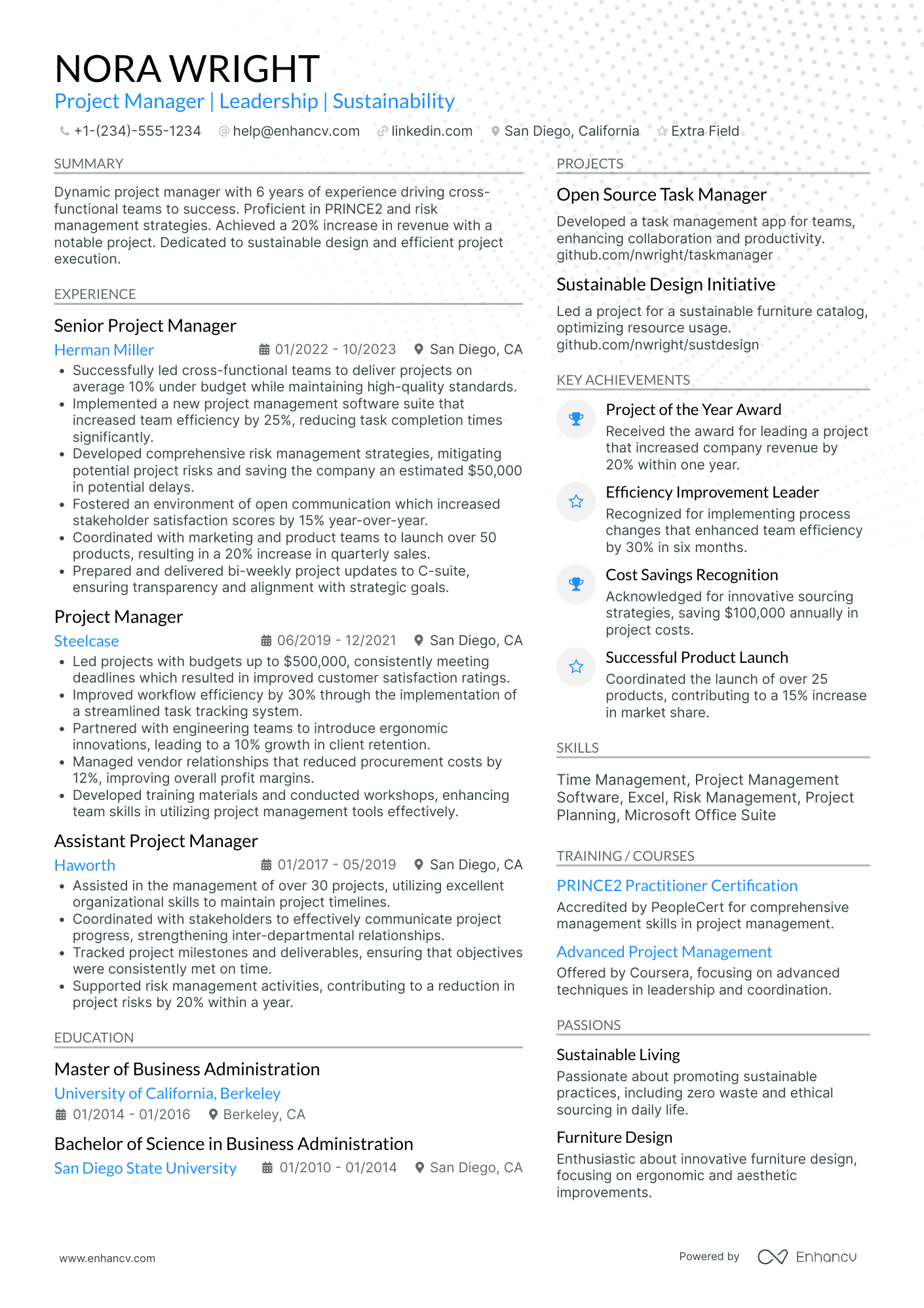 Social Engineering Project Manager Resume Example