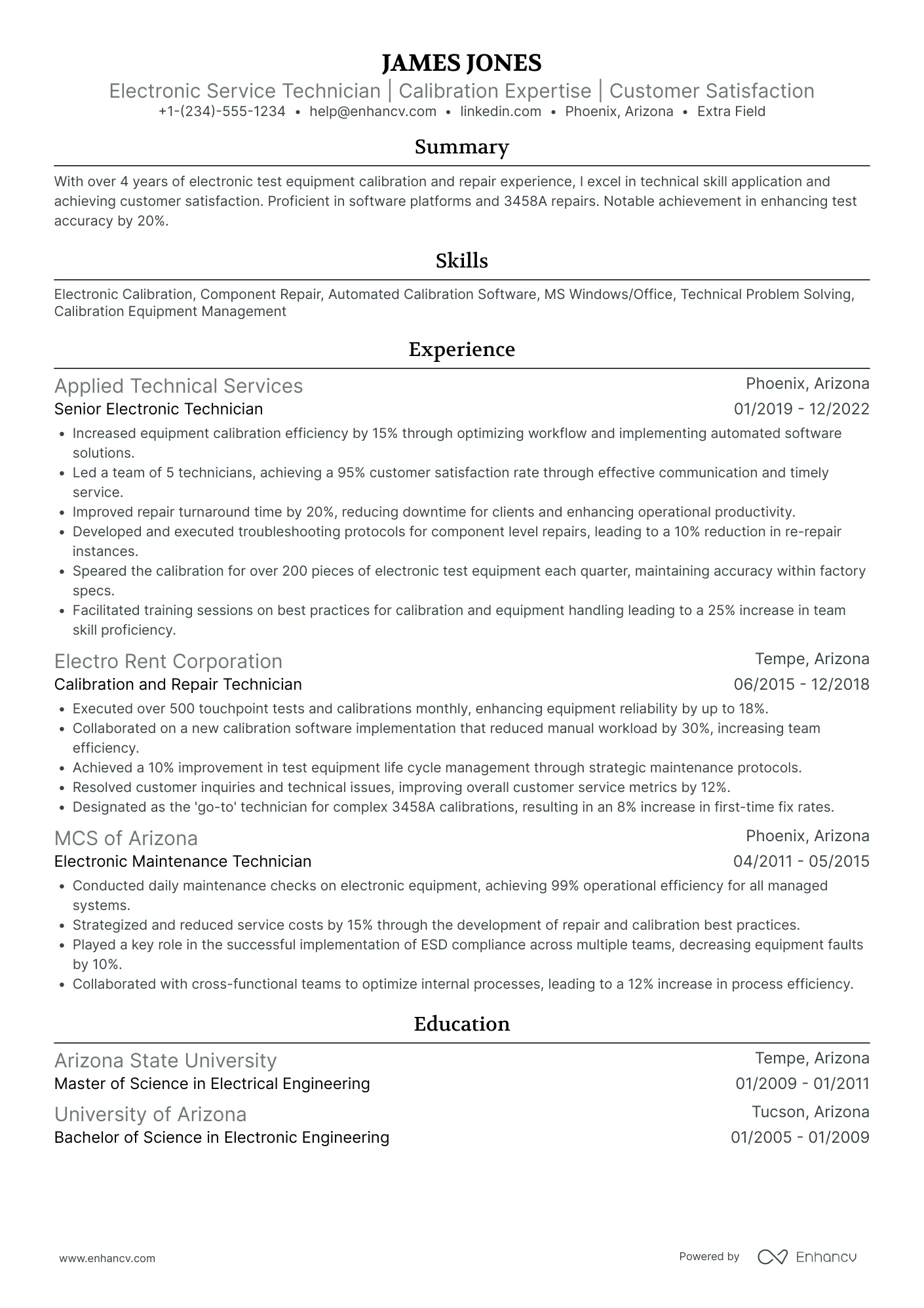 Tech Coordinator Resume Example