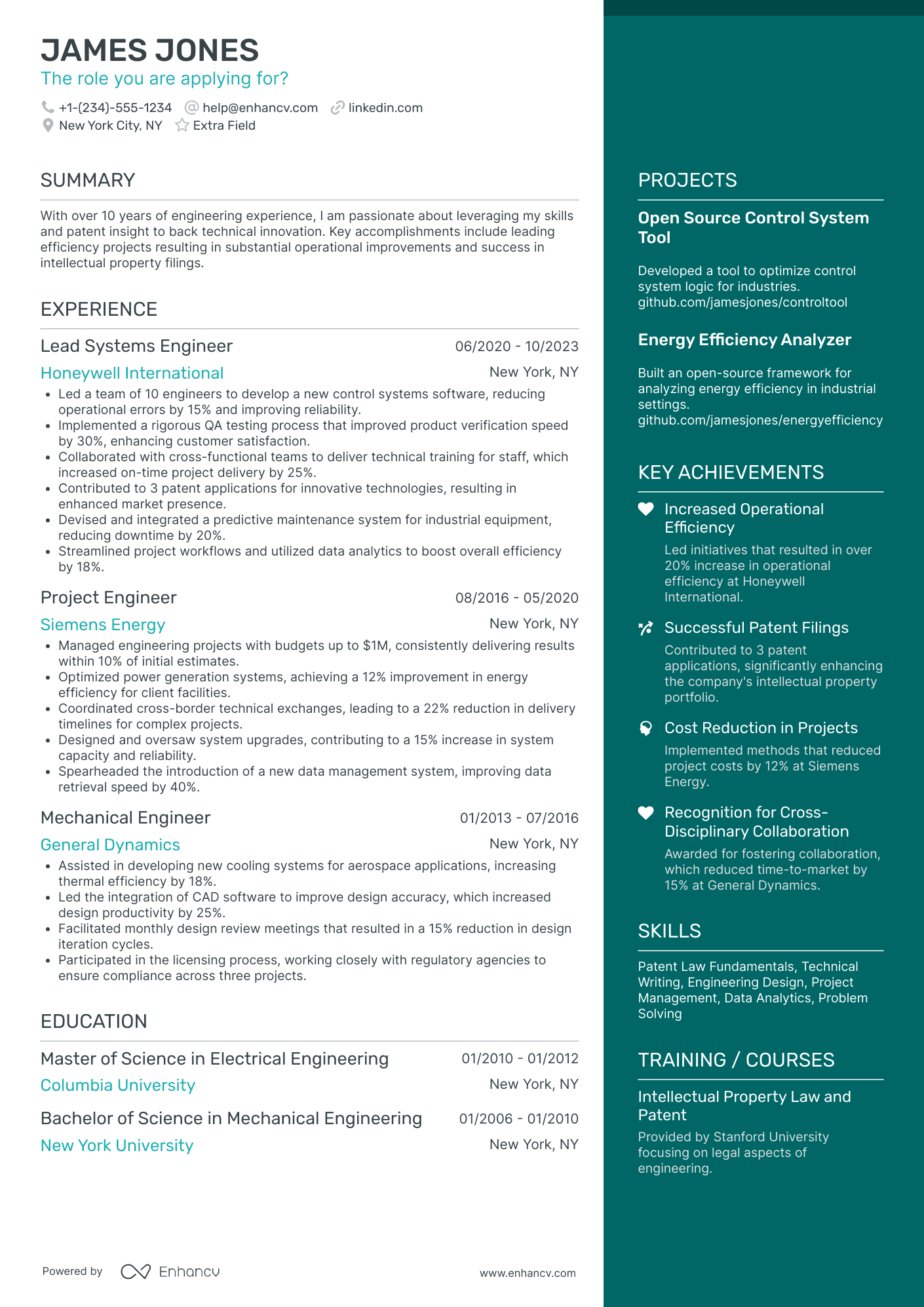 Technical Writing Advisor Resume Example