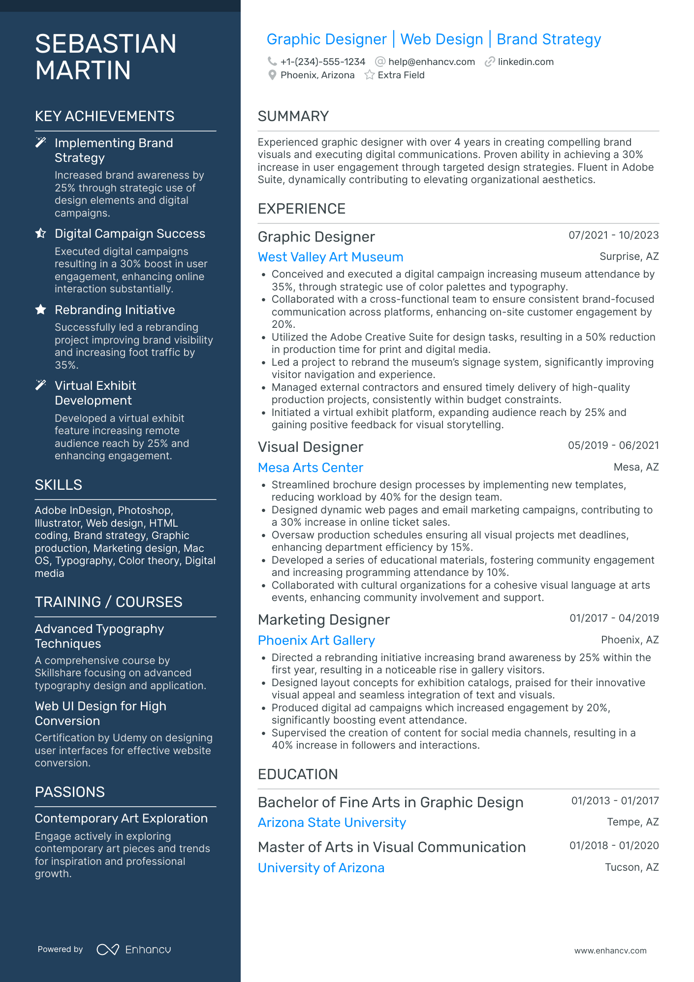 Freelance Graphic Designer Resume Example