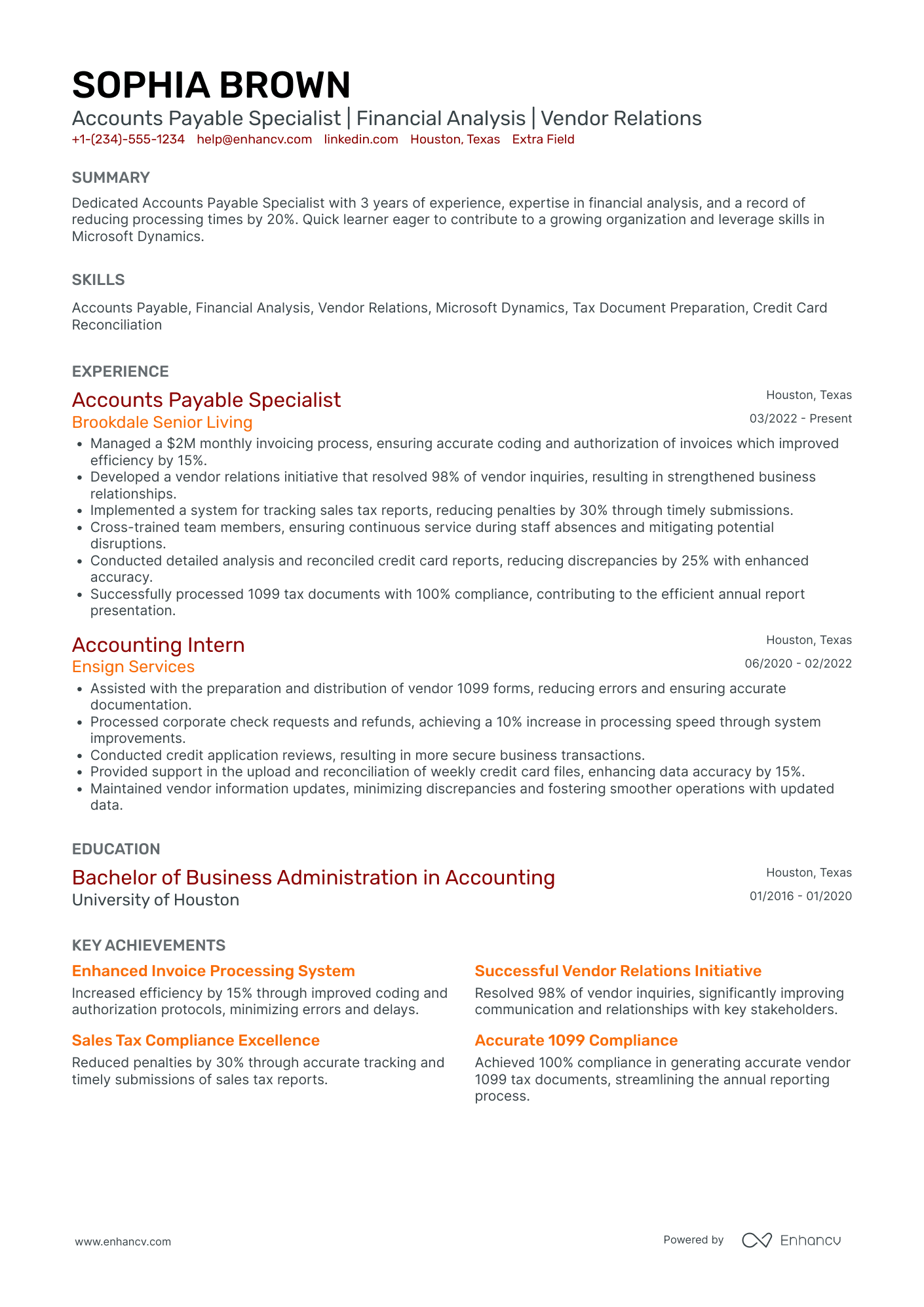 Accounts Clerk Assistant Resume Example