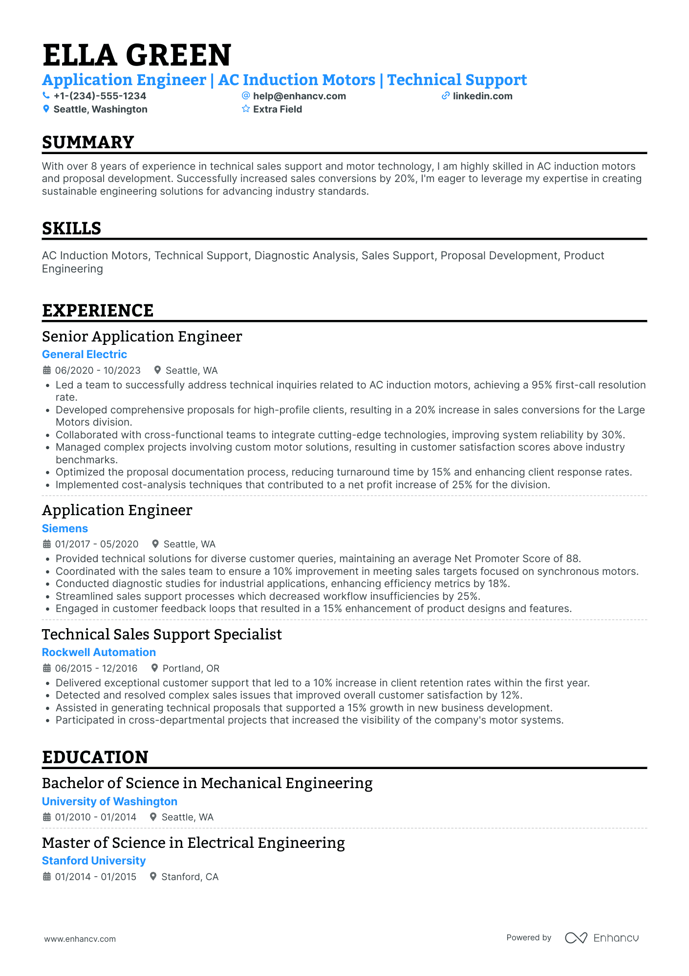 Principal Application Engineer Resume Example