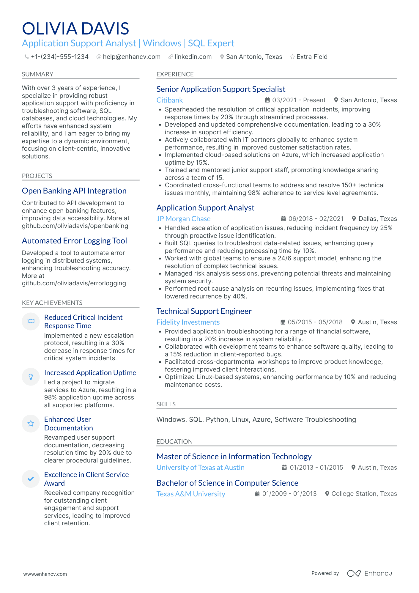 Microservices Security Analyst Resume Example